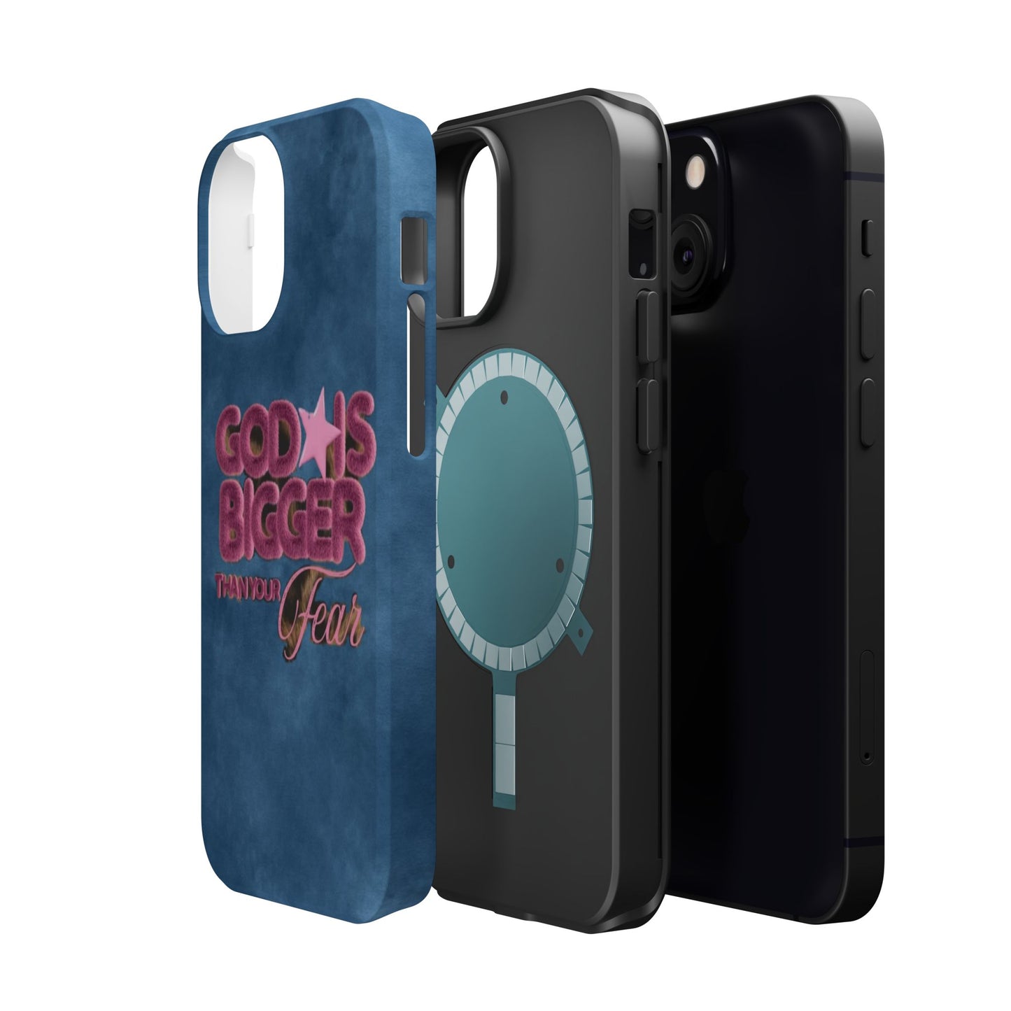 Phone Case — “God Is Bigger Than Your Fear” Magnetic Impact-Resistant Case