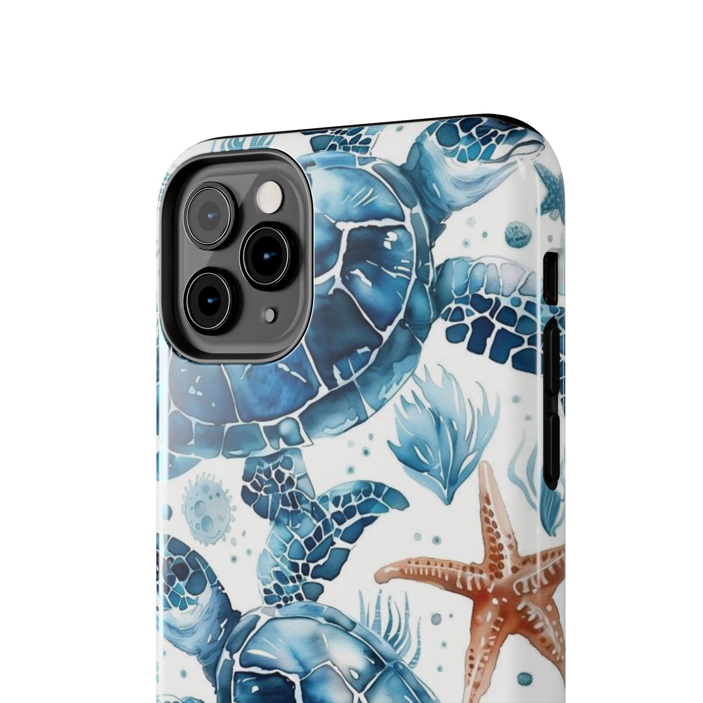 Sea Turtle Tough Phone Case — Blue Ocean Marine Life Protective Cover