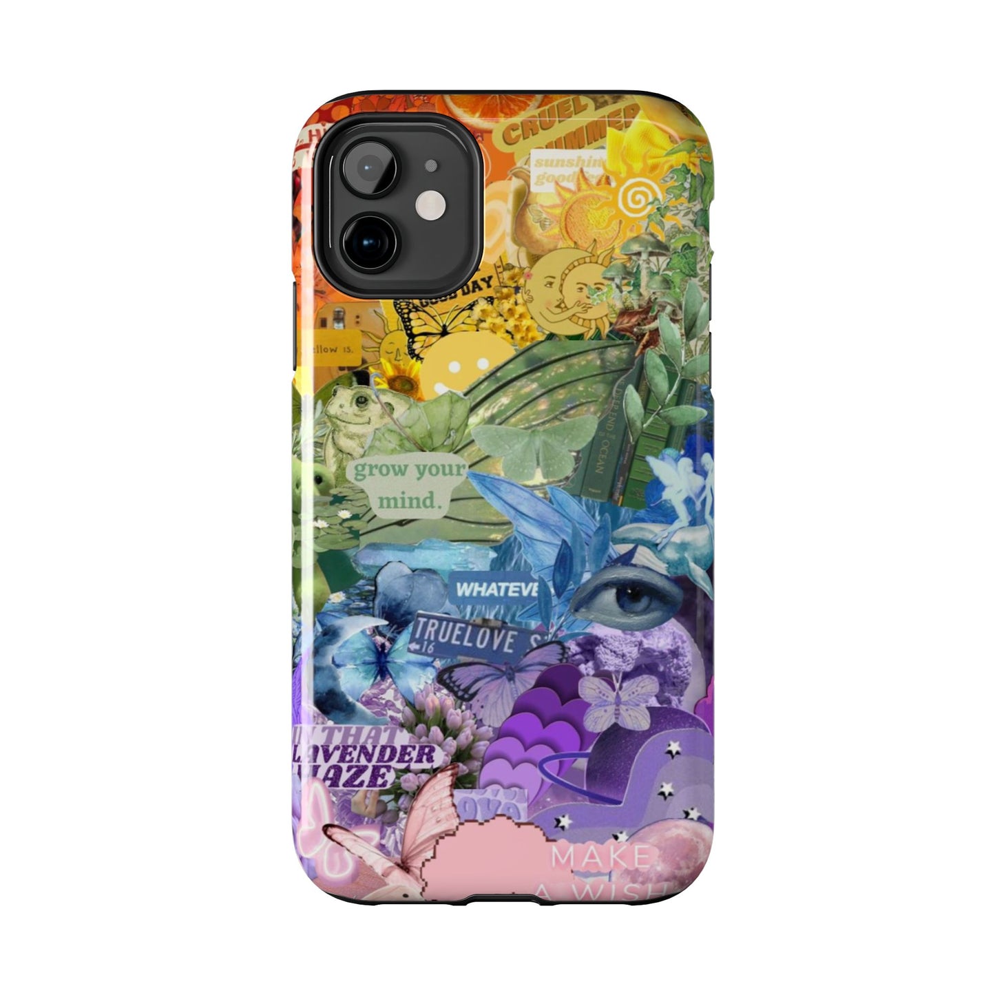 Collage Art Phone Case — 'Grow Your Mind' Lavender Haze Tough Case