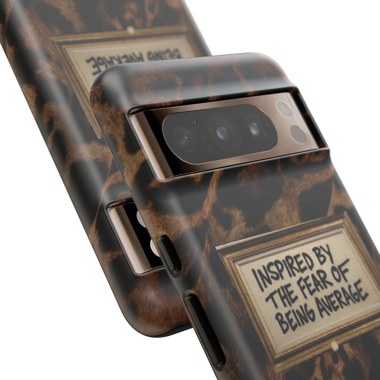 Leopard 'Inspired by the Fear of Being Average' Phone Case