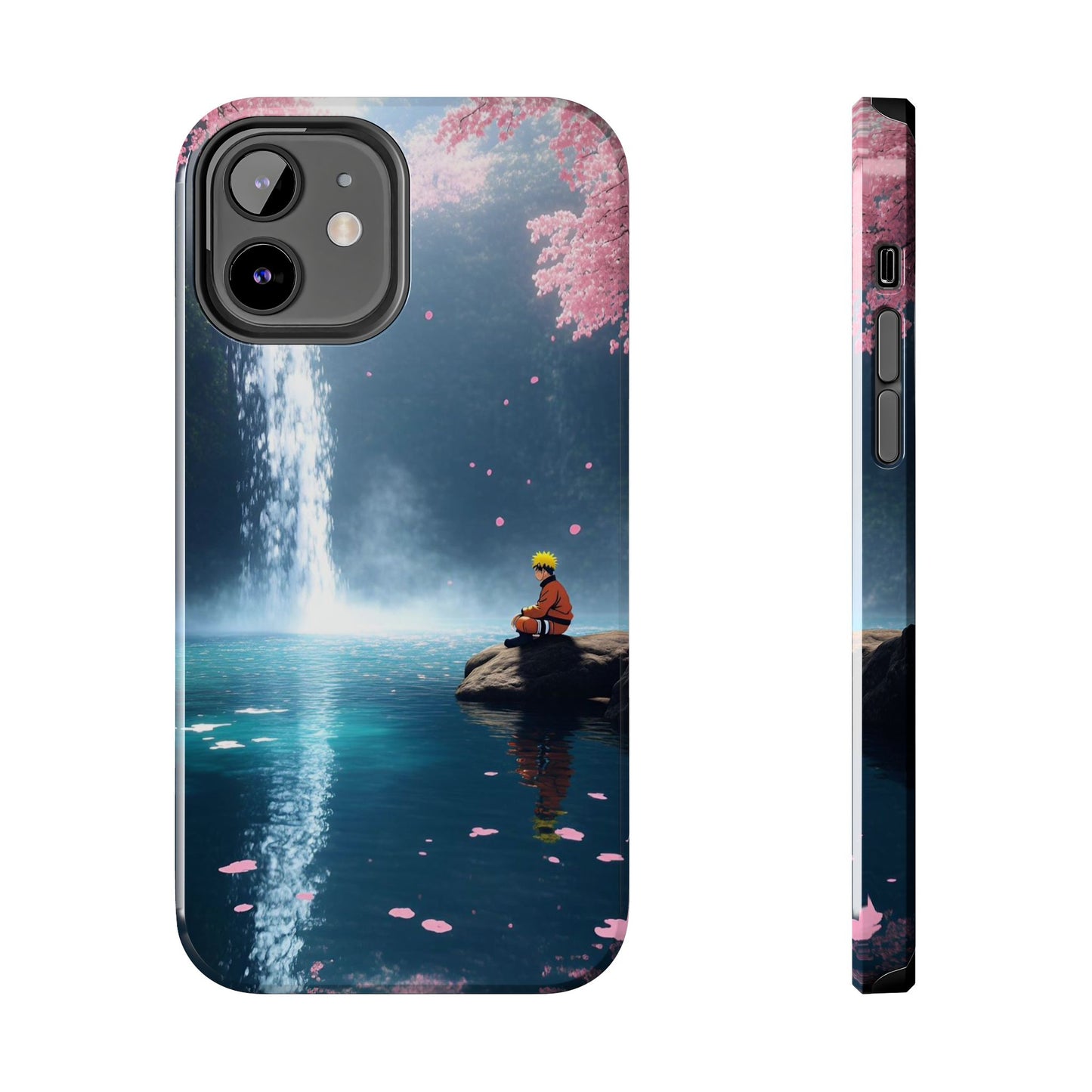 Naruto Scenic Tough Phone Case — Waterfall Meditation Anime Cover