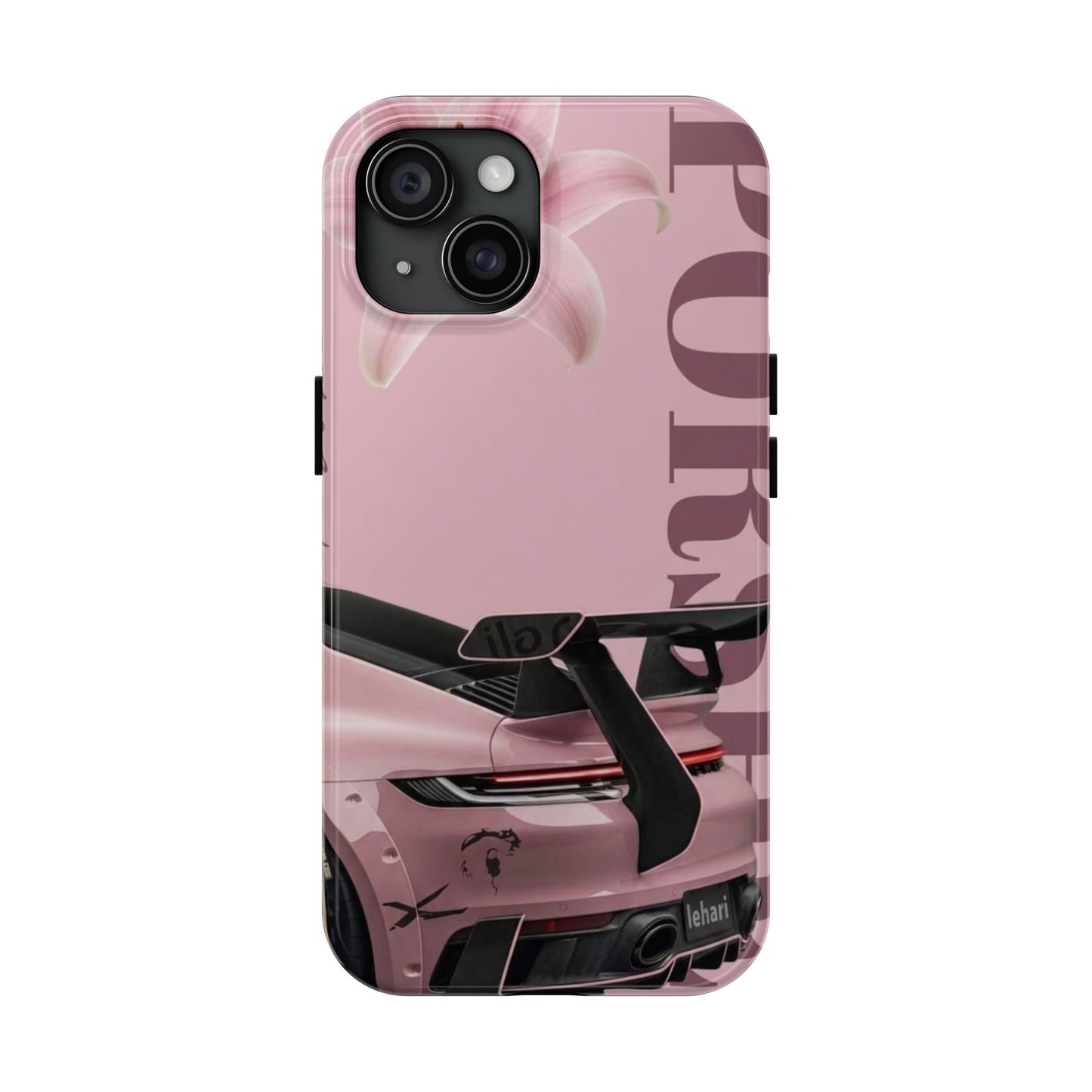 Pink Racing Car Tough Phone Case — 'Queen' Sportback Design