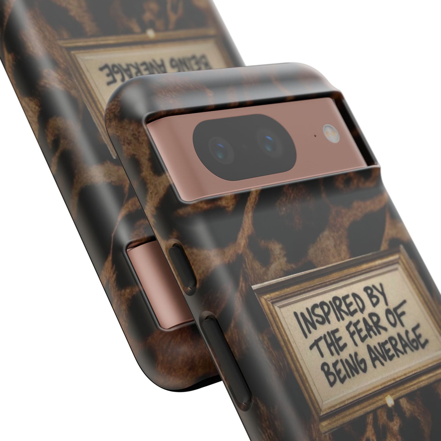 Leopard 'Inspired by the Fear of Being Average' Phone Case