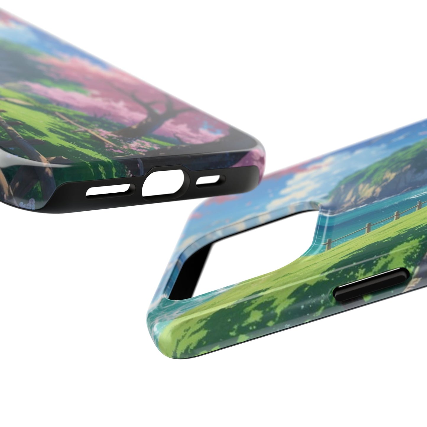 Tough Phone Case — Scenic Cherry Blossom Landscape Phone Cover