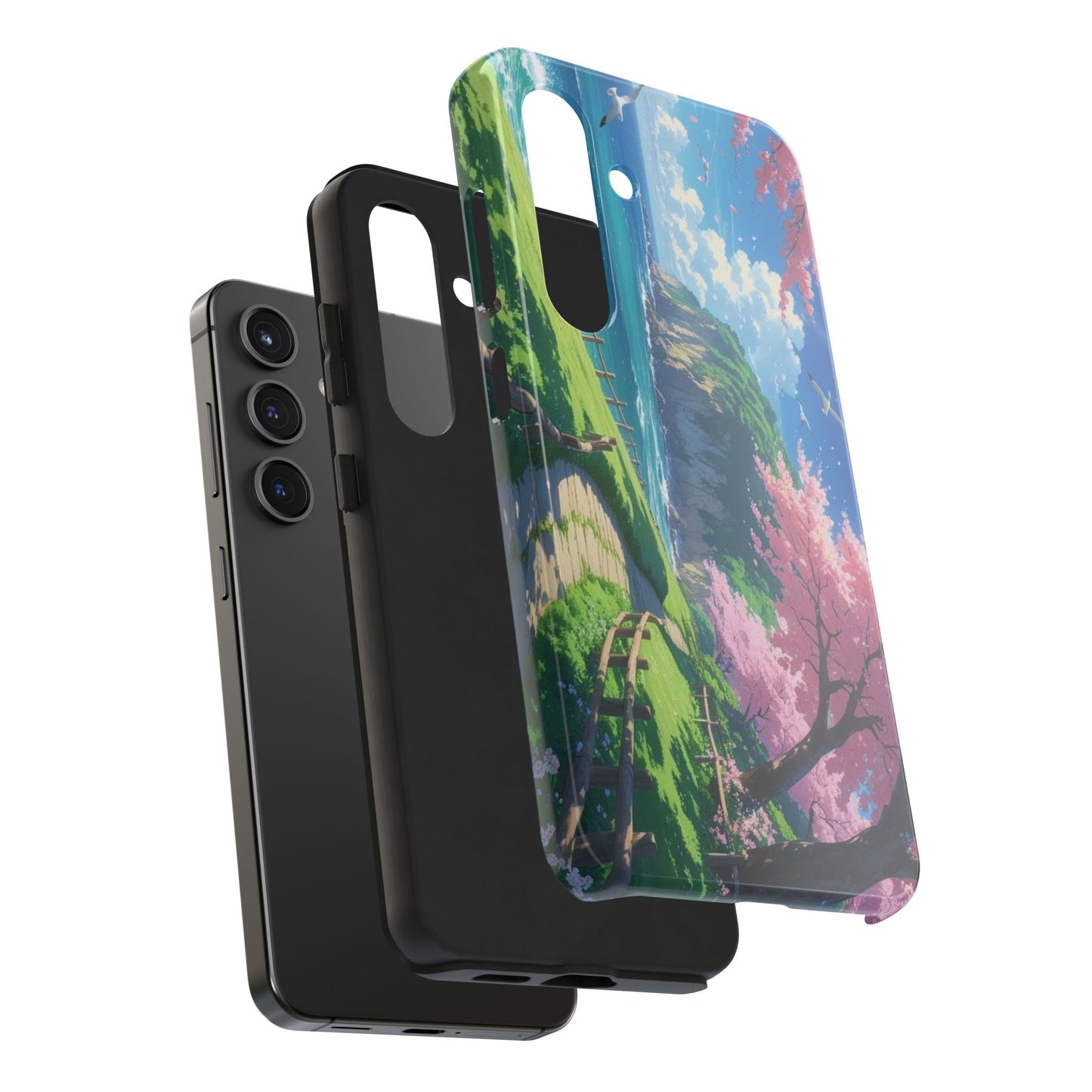 Tough Phone Case — Scenic Cherry Blossom Landscape Phone Cover