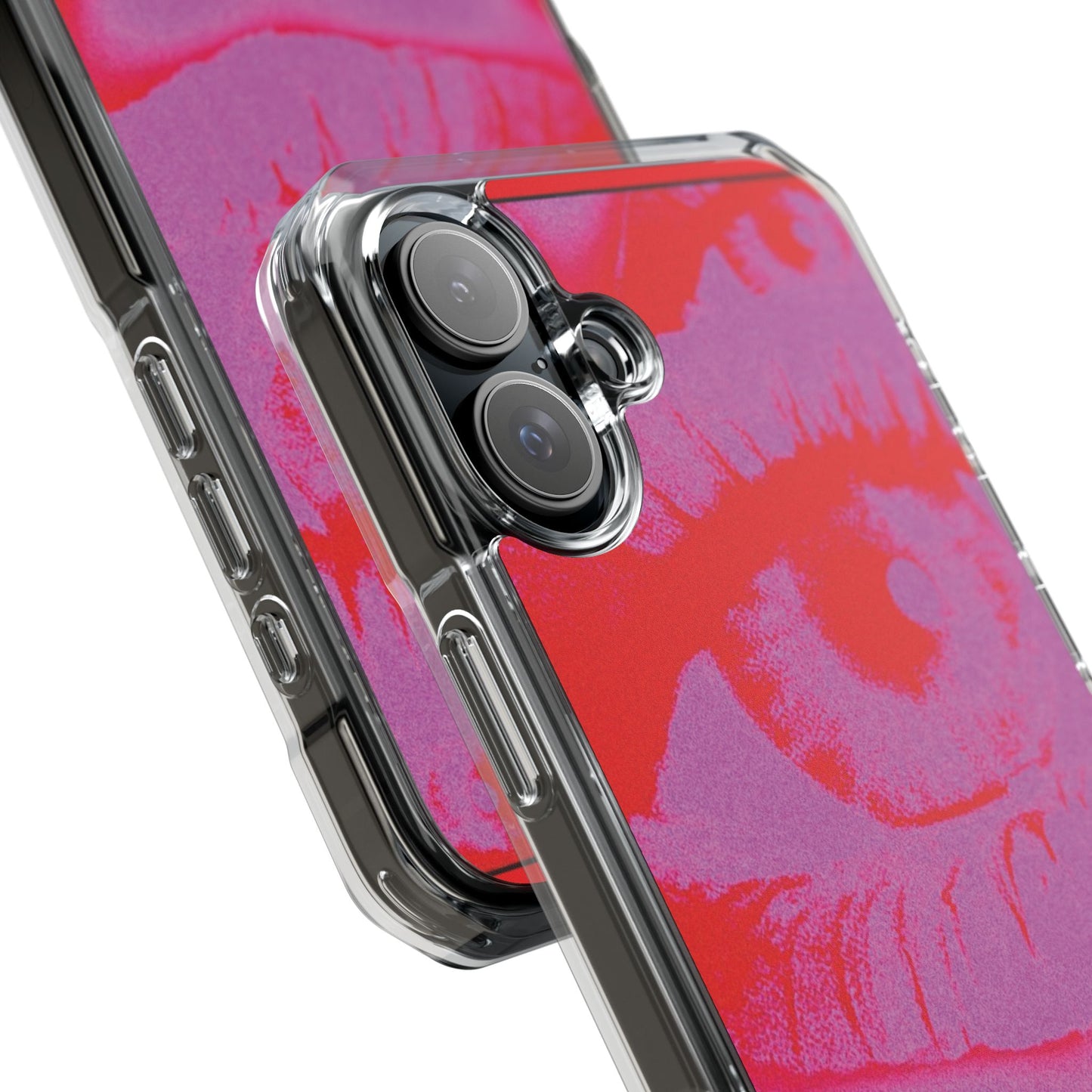 Phone Case — Pop Art Red Eyes Magnetic Clear Impact Case