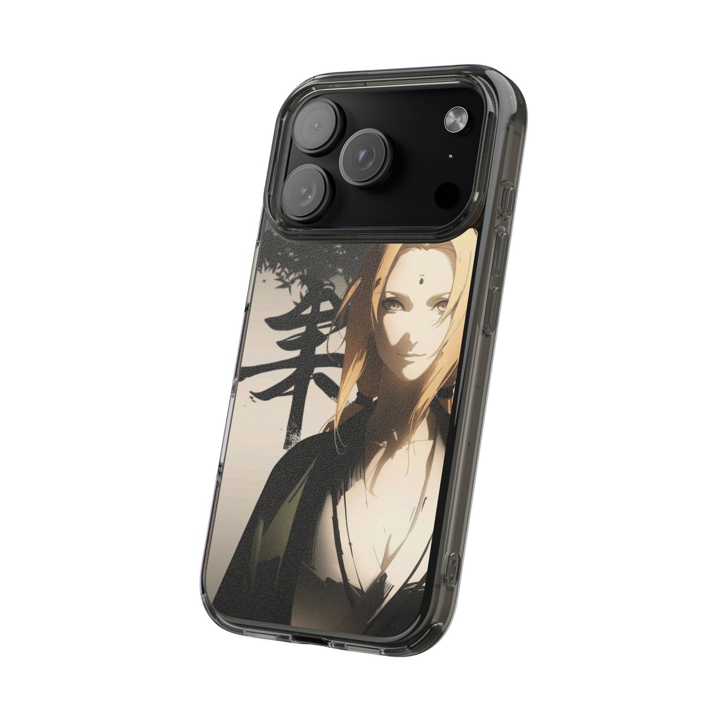 Clear Anime Character Impact-Resistant Phone Case
