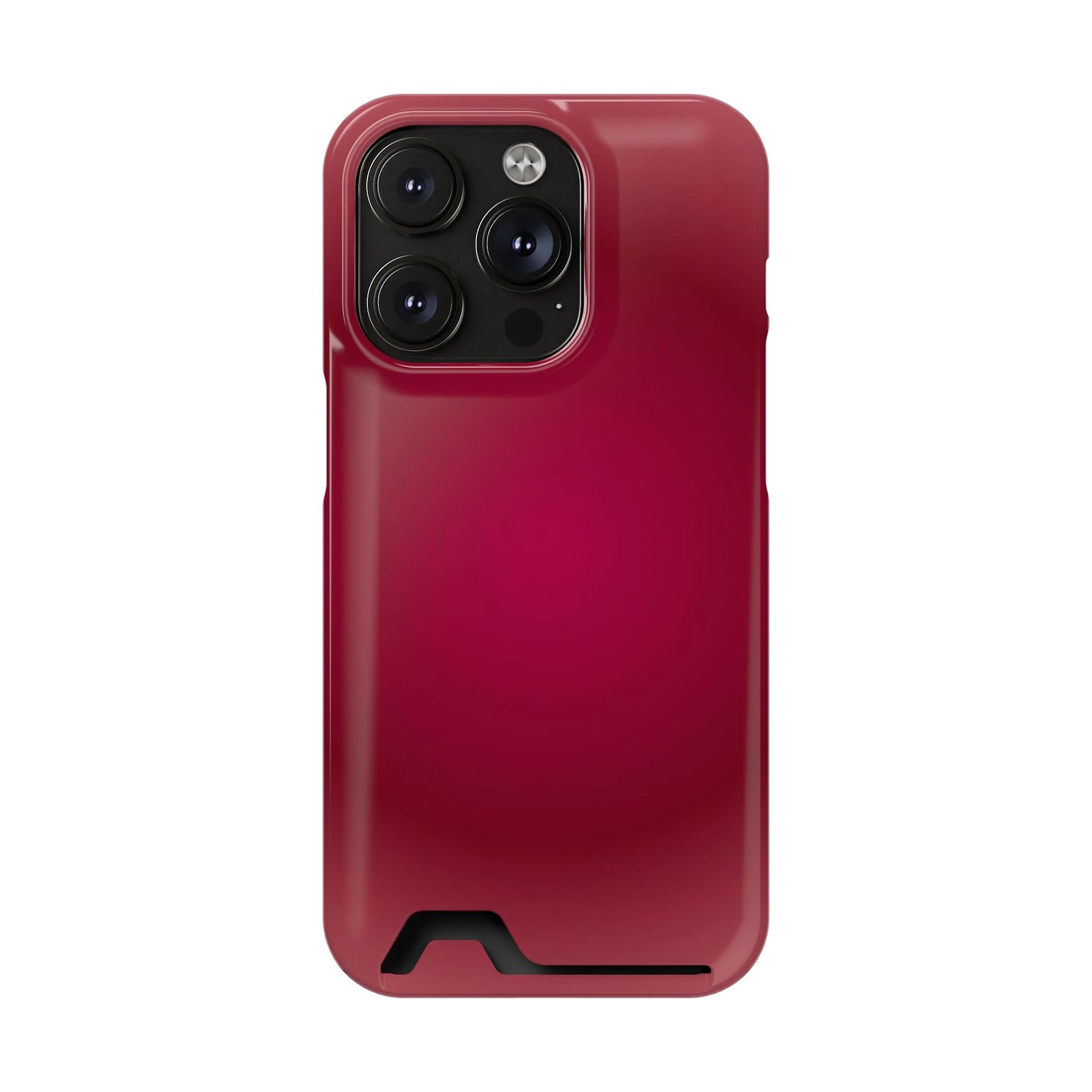 Slim Card-Holder Phone Case — Magnetic Red Wallet Cover