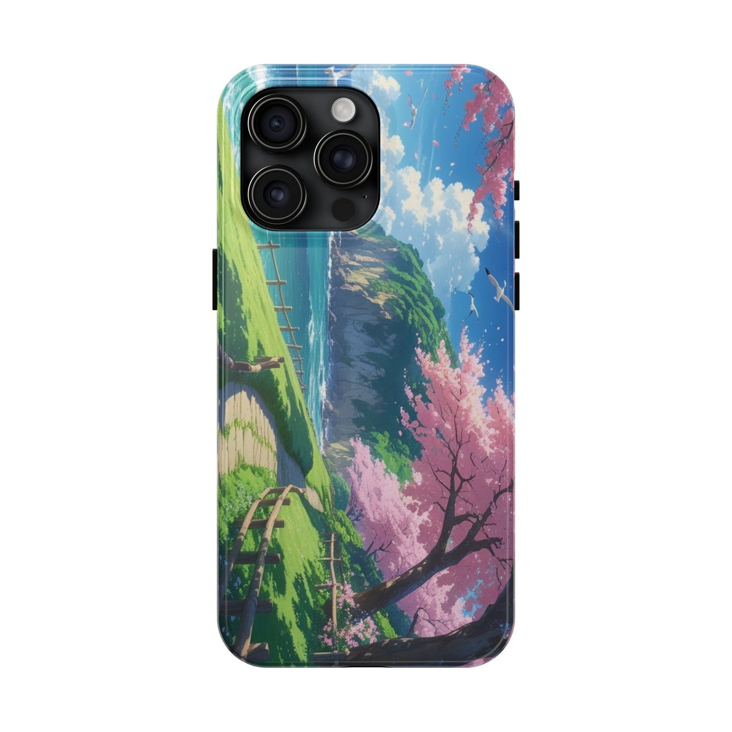 Tough Phone Case — Scenic Cherry Blossom Landscape Phone Cover