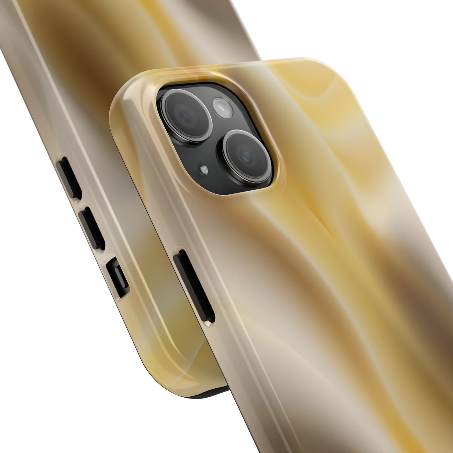 Gold Marble Tough Phone Case — Protective iPhone Case with Elegant Swirl Design