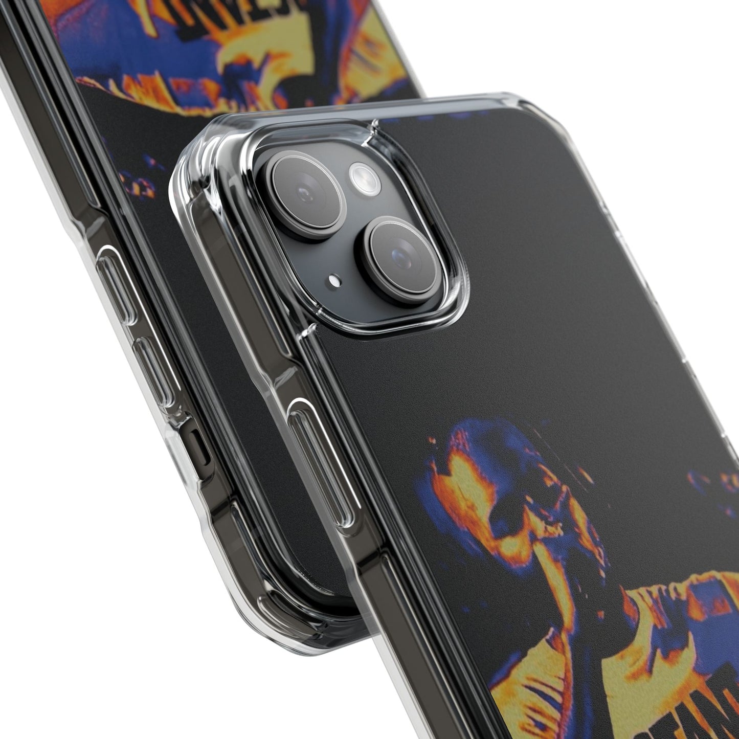 Clear Magnetic Phone Case — Live Concert Microphone Design