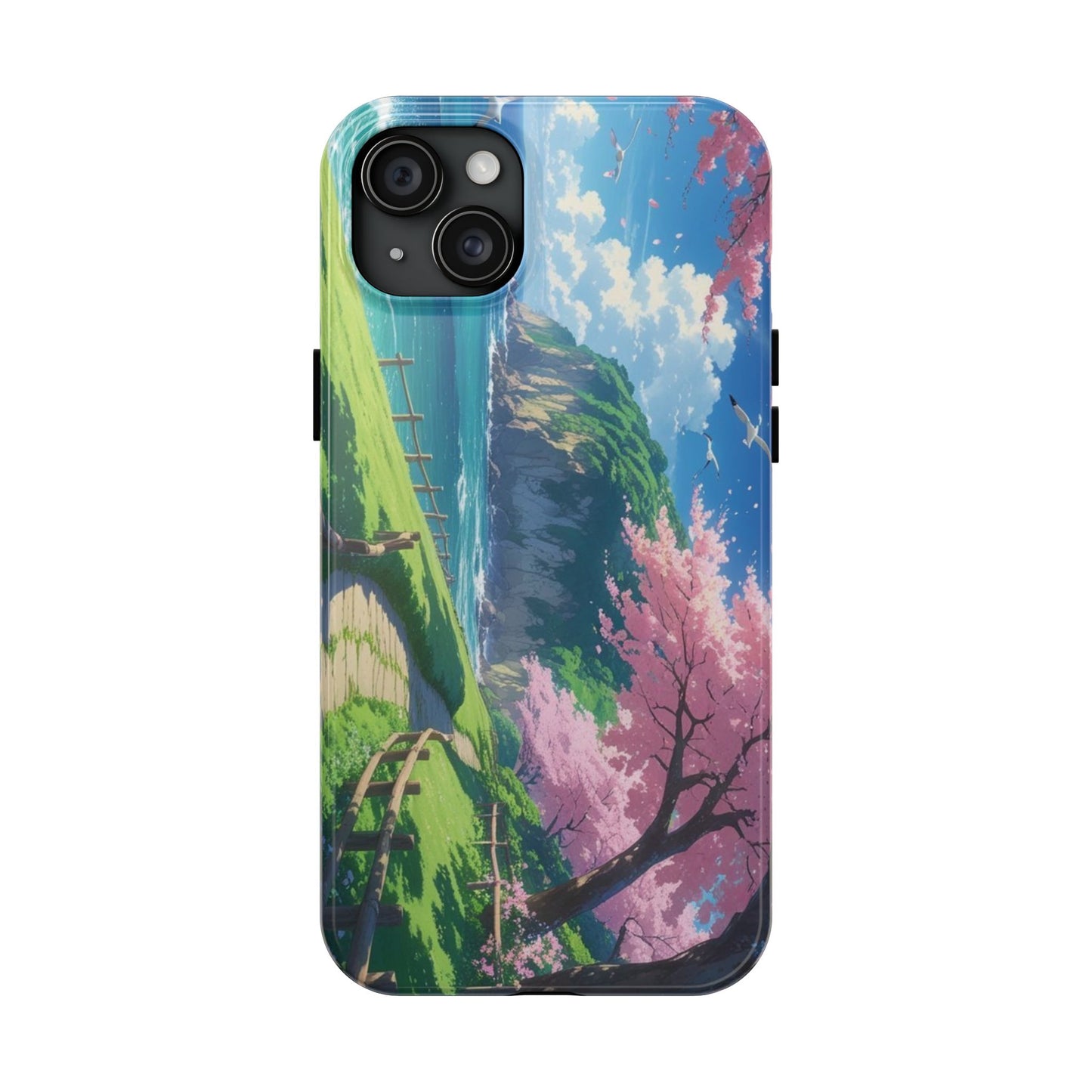 Tough Phone Case — Scenic Cherry Blossom Landscape Phone Cover