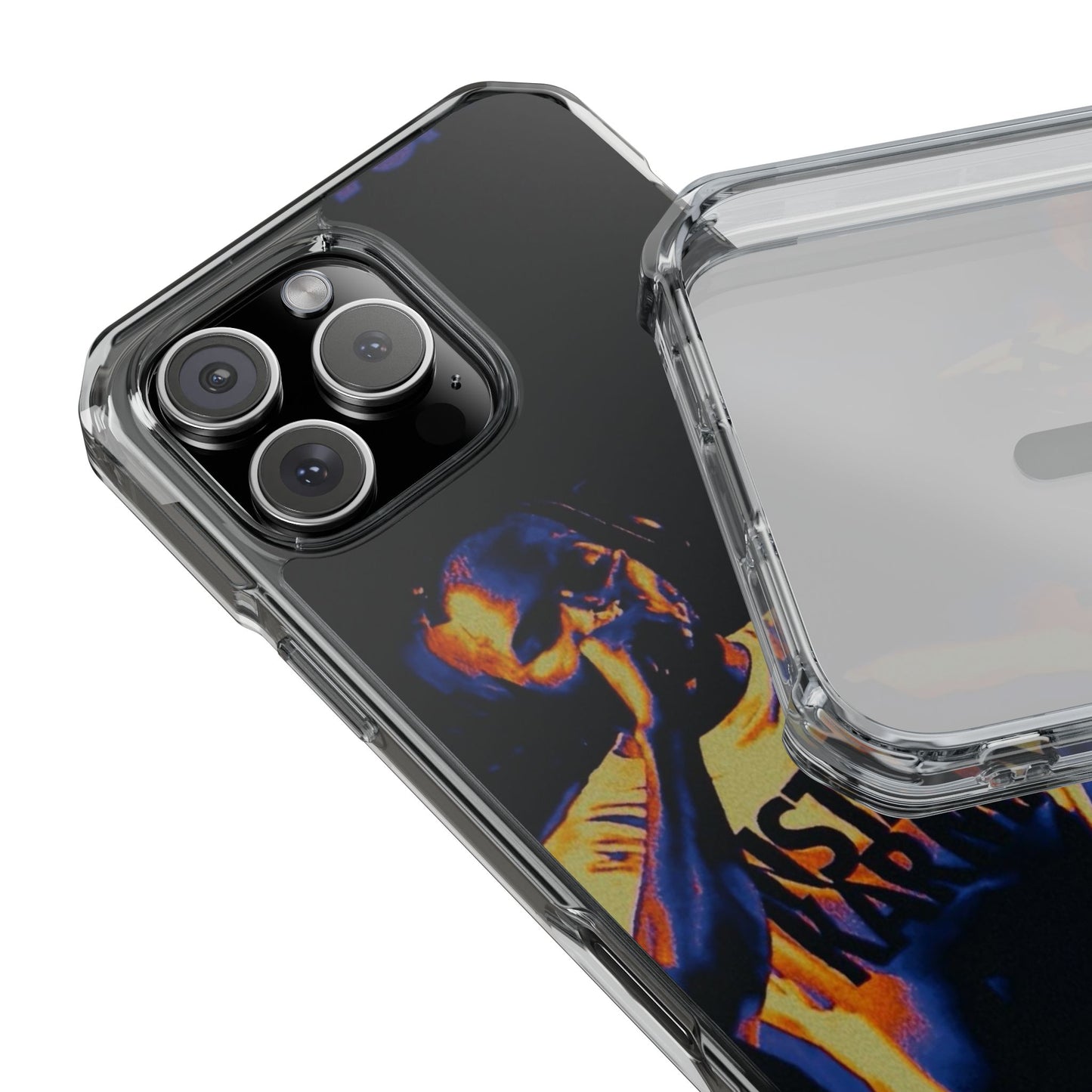 Clear Magnetic Phone Case — Live Concert Microphone Design