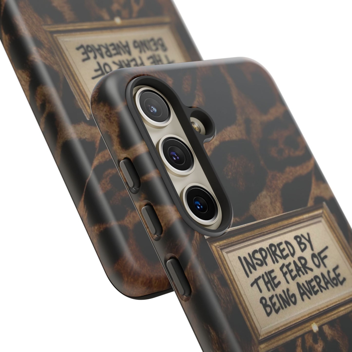 Leopard 'Inspired by the Fear of Being Average' Phone Case