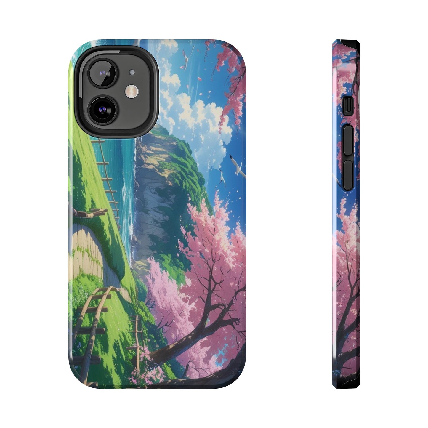 Tough Phone Case — Scenic Cherry Blossom Landscape Phone Cover