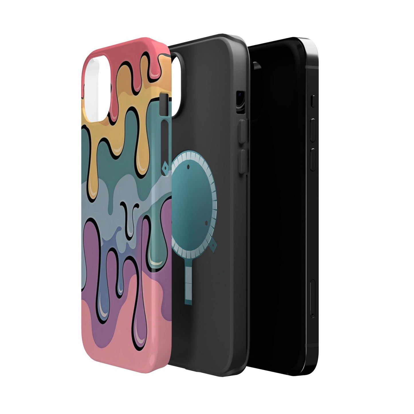 Colorful Drip Magnetic Phone Case — Impact-Resistant iPhone Cover