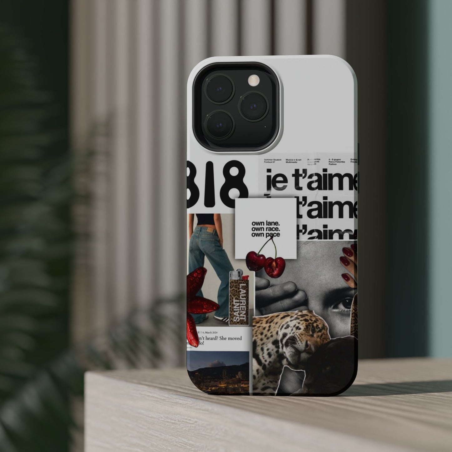 Collage 'Je t’aime' Magnetic Impact-Resistant Phone Case