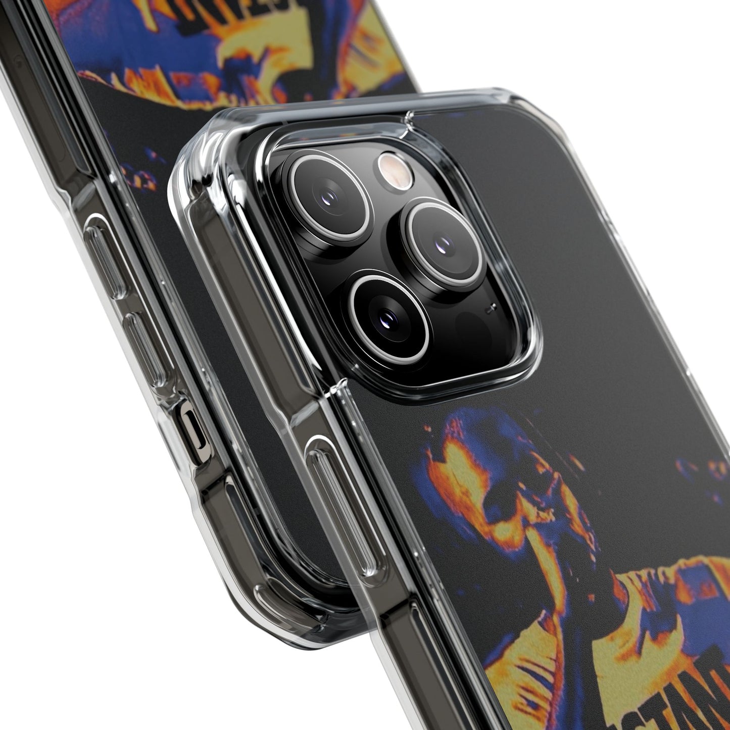 Clear Magnetic Phone Case — Live Concert Microphone Design