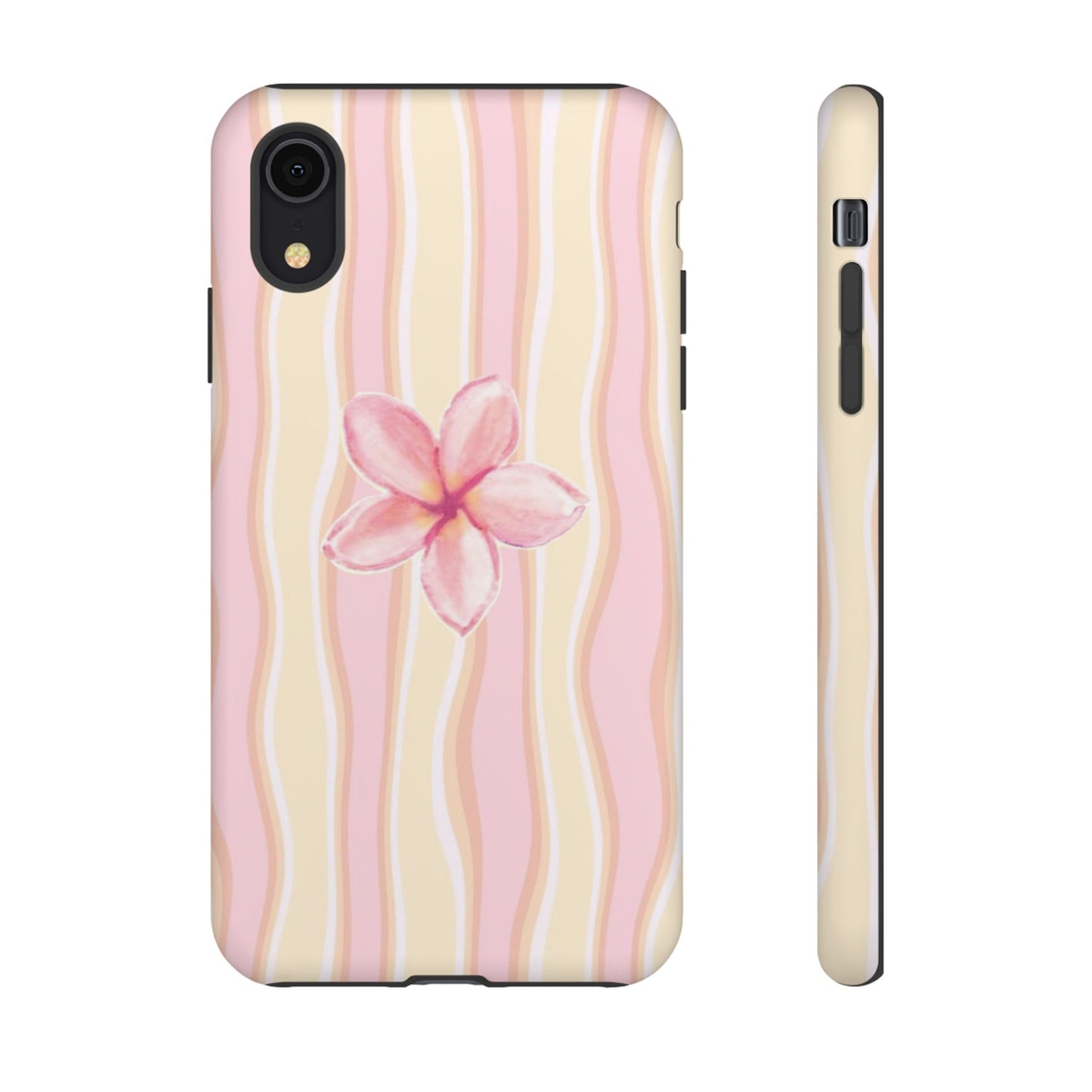 Pink Plumeria Phone Case - Tropical Floral Tough Phone Case