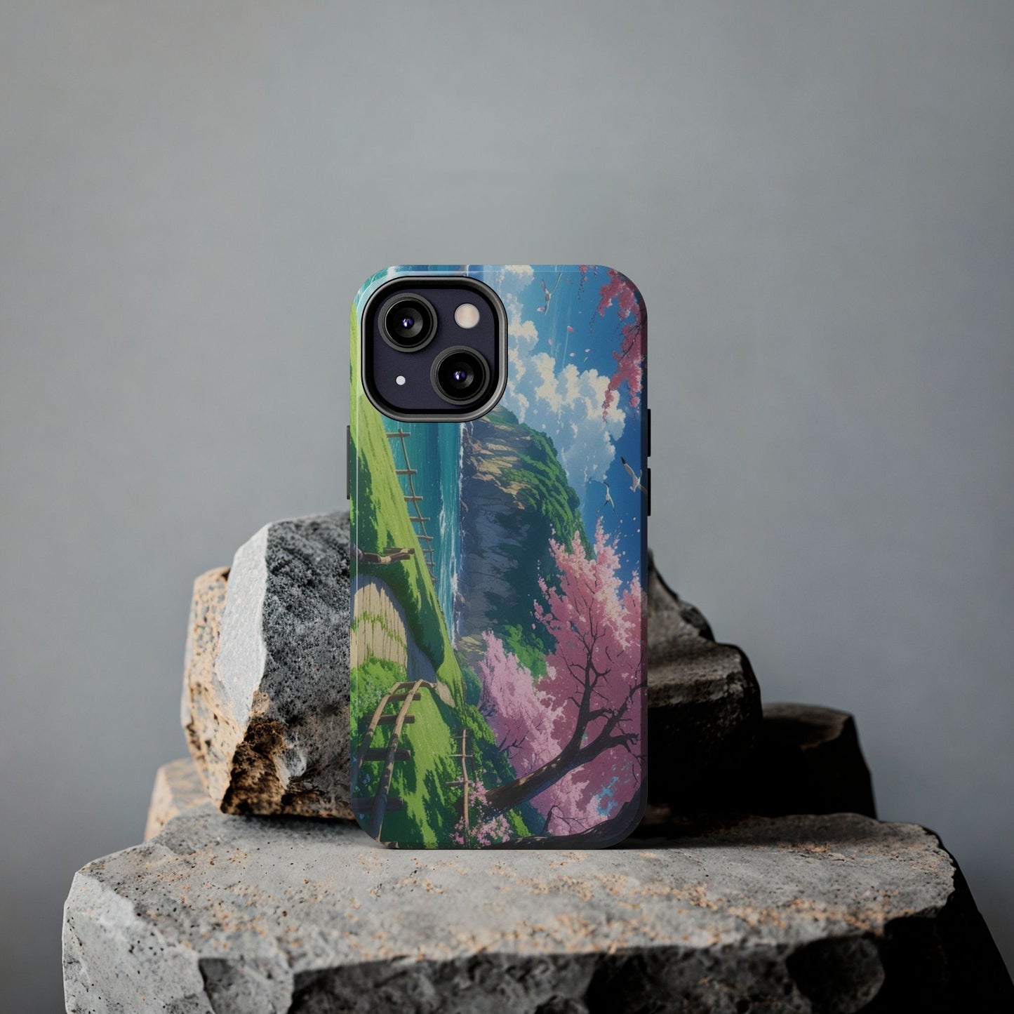 Tough Phone Case — Scenic Cherry Blossom Landscape Phone Cover