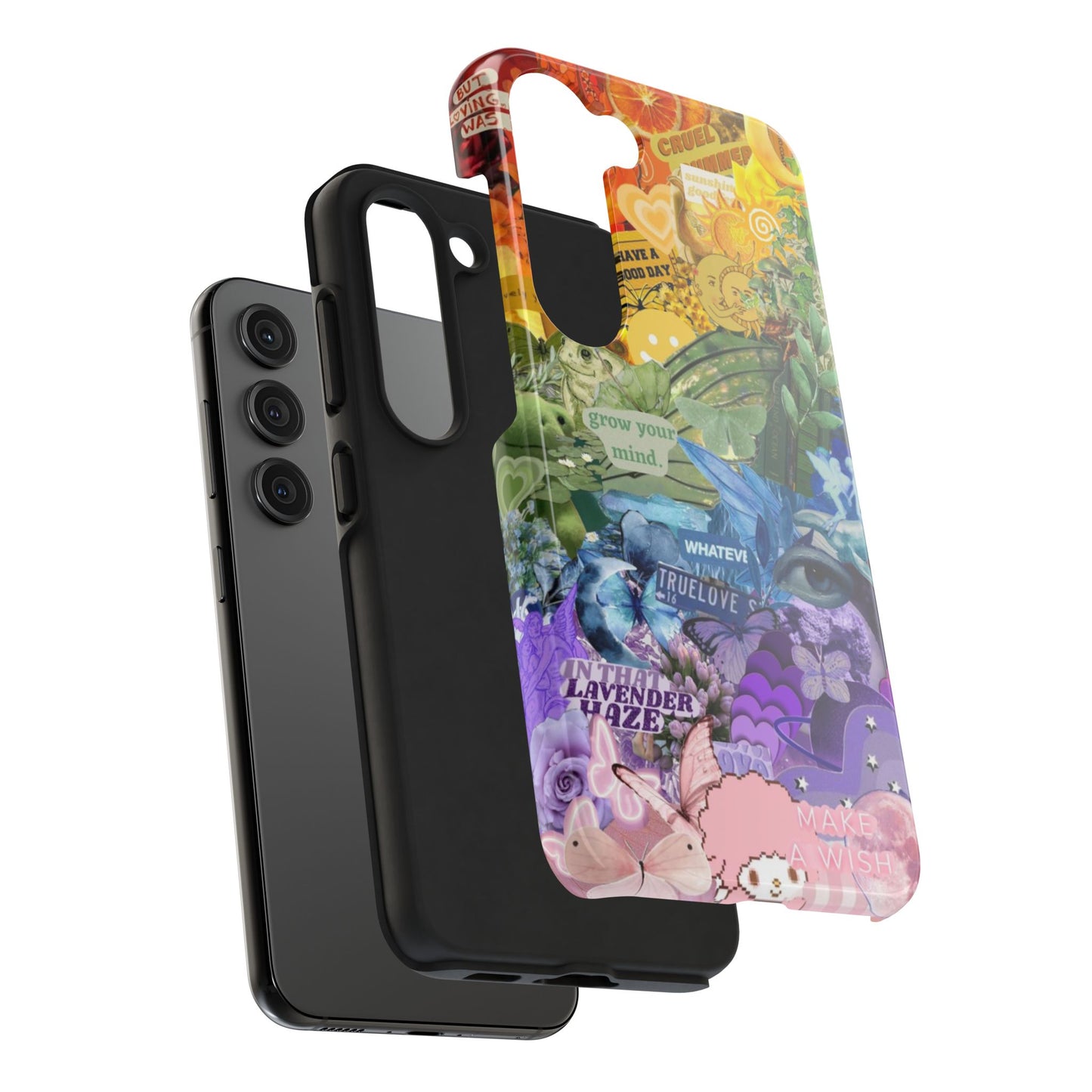 Collage Art Phone Case — 'Grow Your Mind' Lavender Haze Tough Case