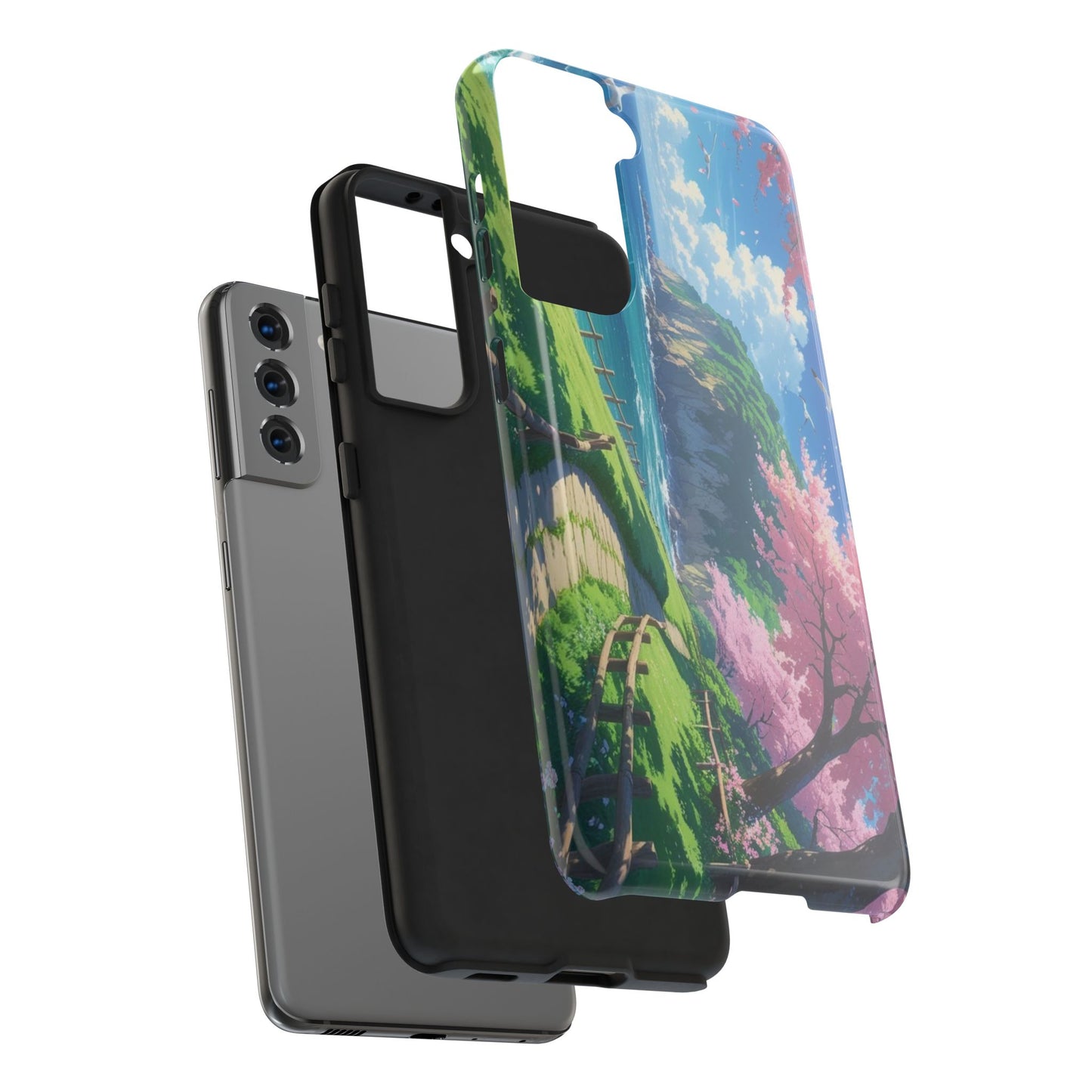 Tough Phone Case — Scenic Cherry Blossom Landscape Phone Cover