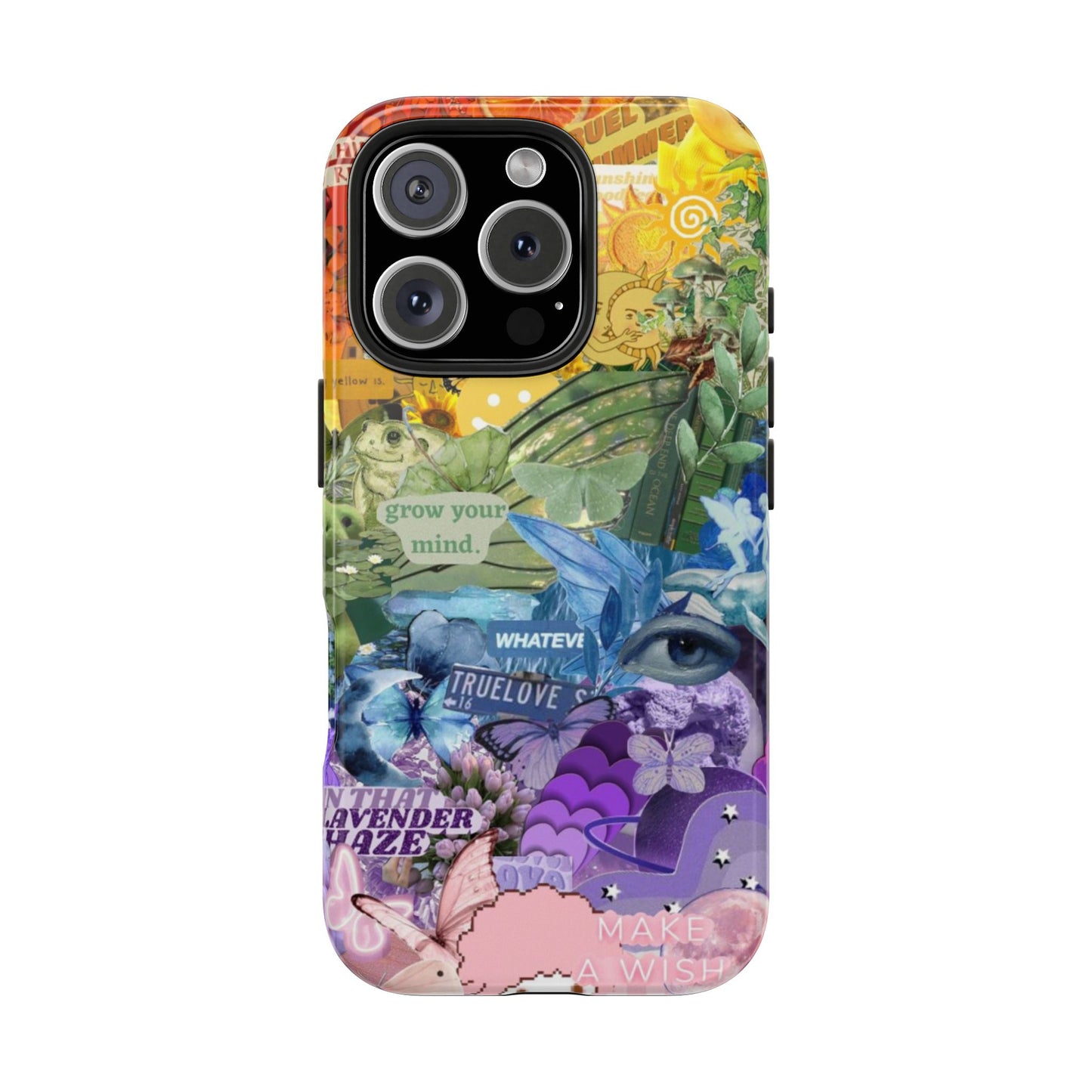Collage Art Phone Case — 'Grow Your Mind' Lavender Haze Tough Case