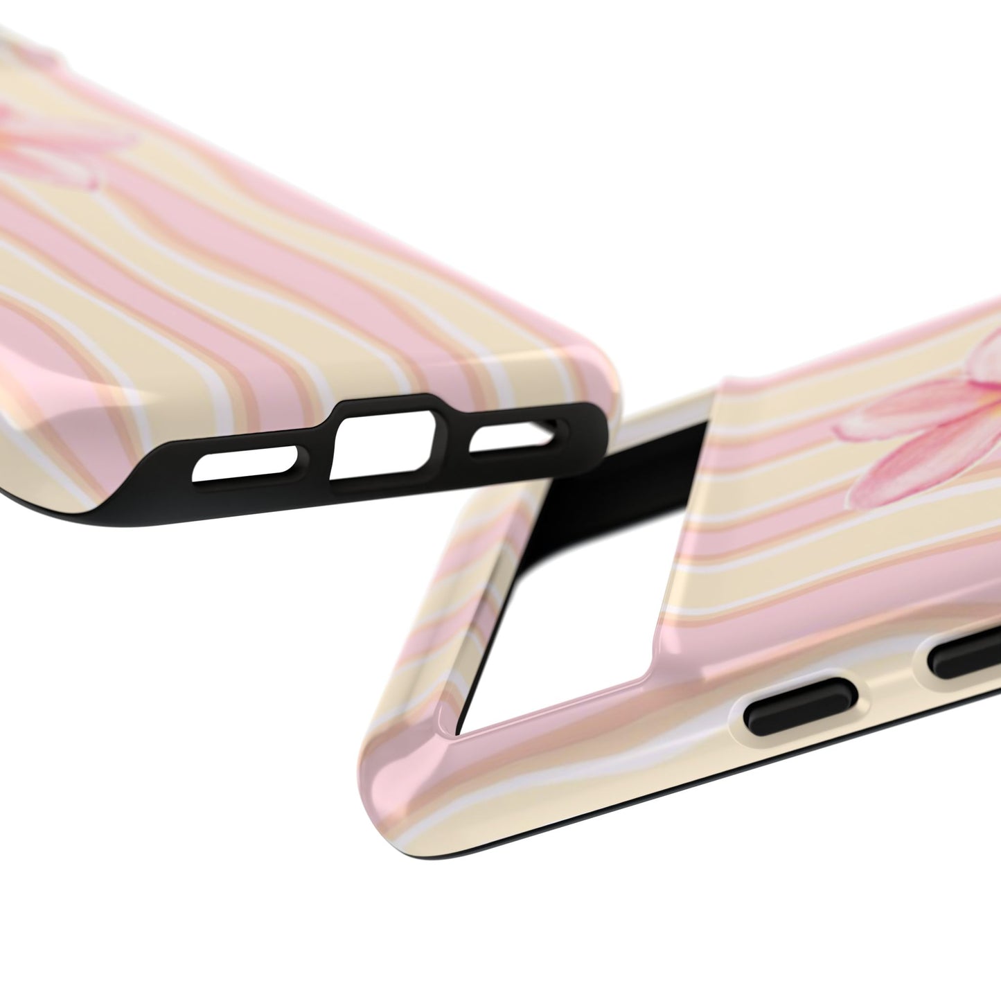 Pink Plumeria Phone Case - Tropical Floral Tough Phone Case