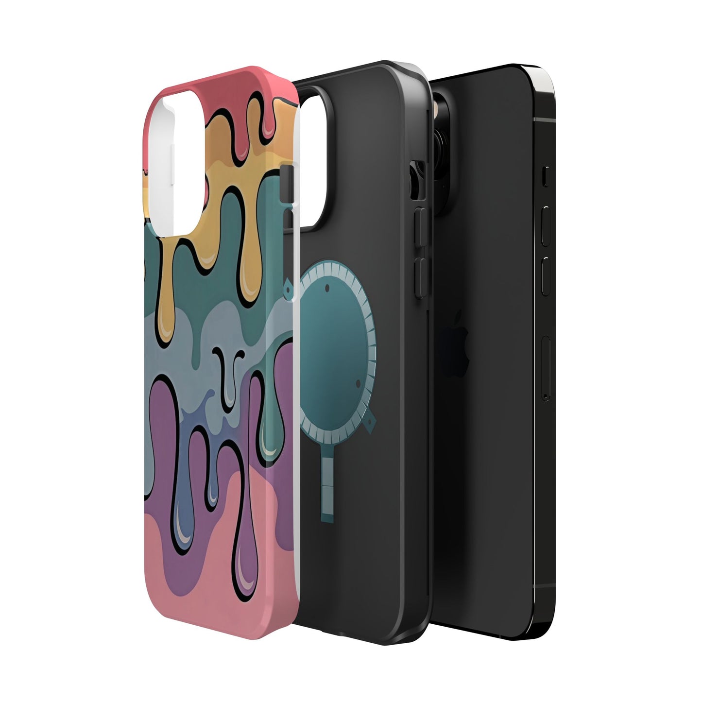 Colorful Drip Magnetic Phone Case — Impact-Resistant iPhone Cover