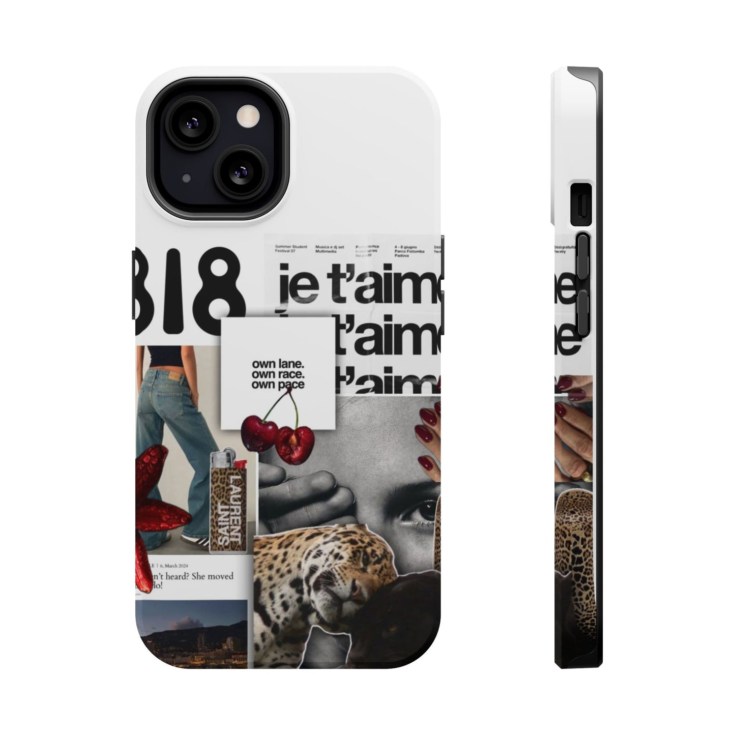 Collage 'Je t’aime' Magnetic Impact-Resistant Phone Case