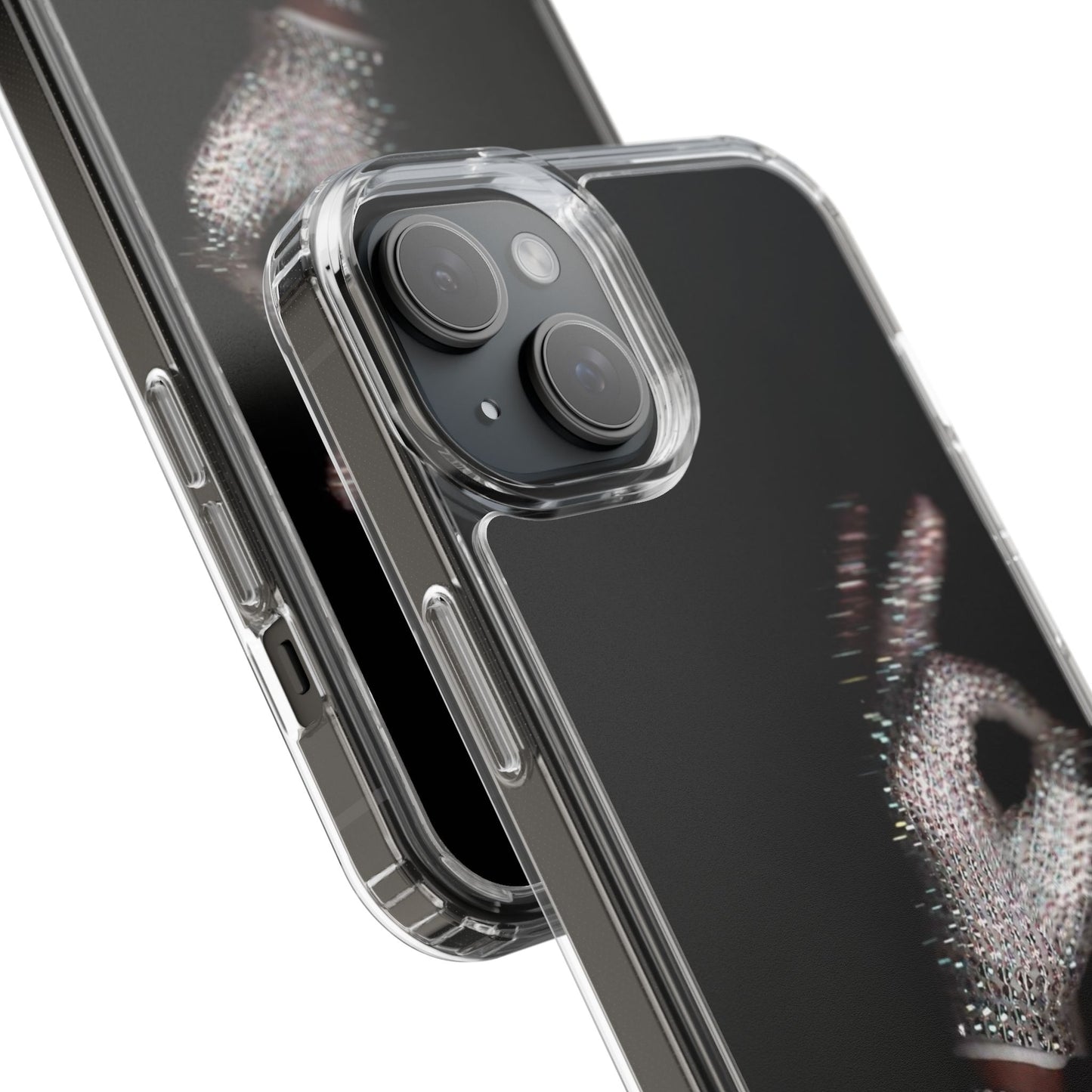 Diamond Glove OK Hand Clear Phone Case
