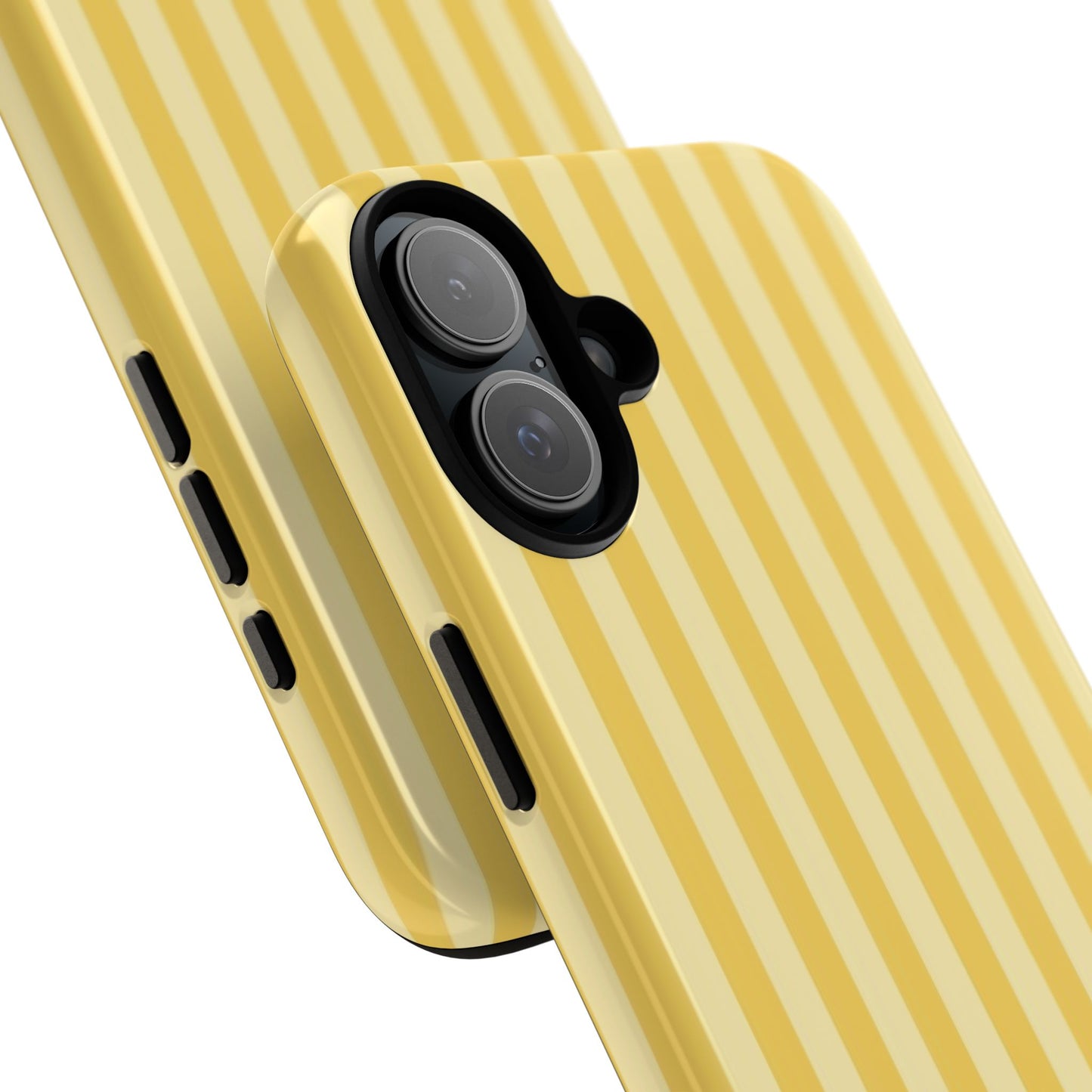 Yellow Stripe Tough Phone Case — Durable Protective iPhone Cover