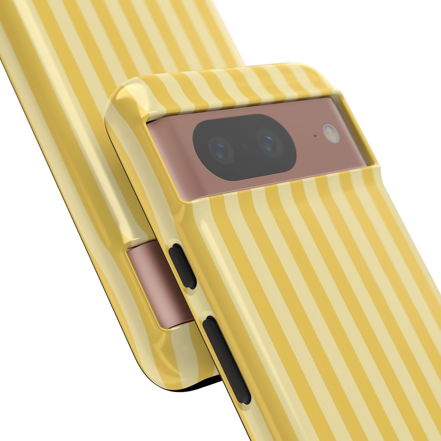 Yellow Stripe Tough Phone Case — Durable Protective iPhone Cover