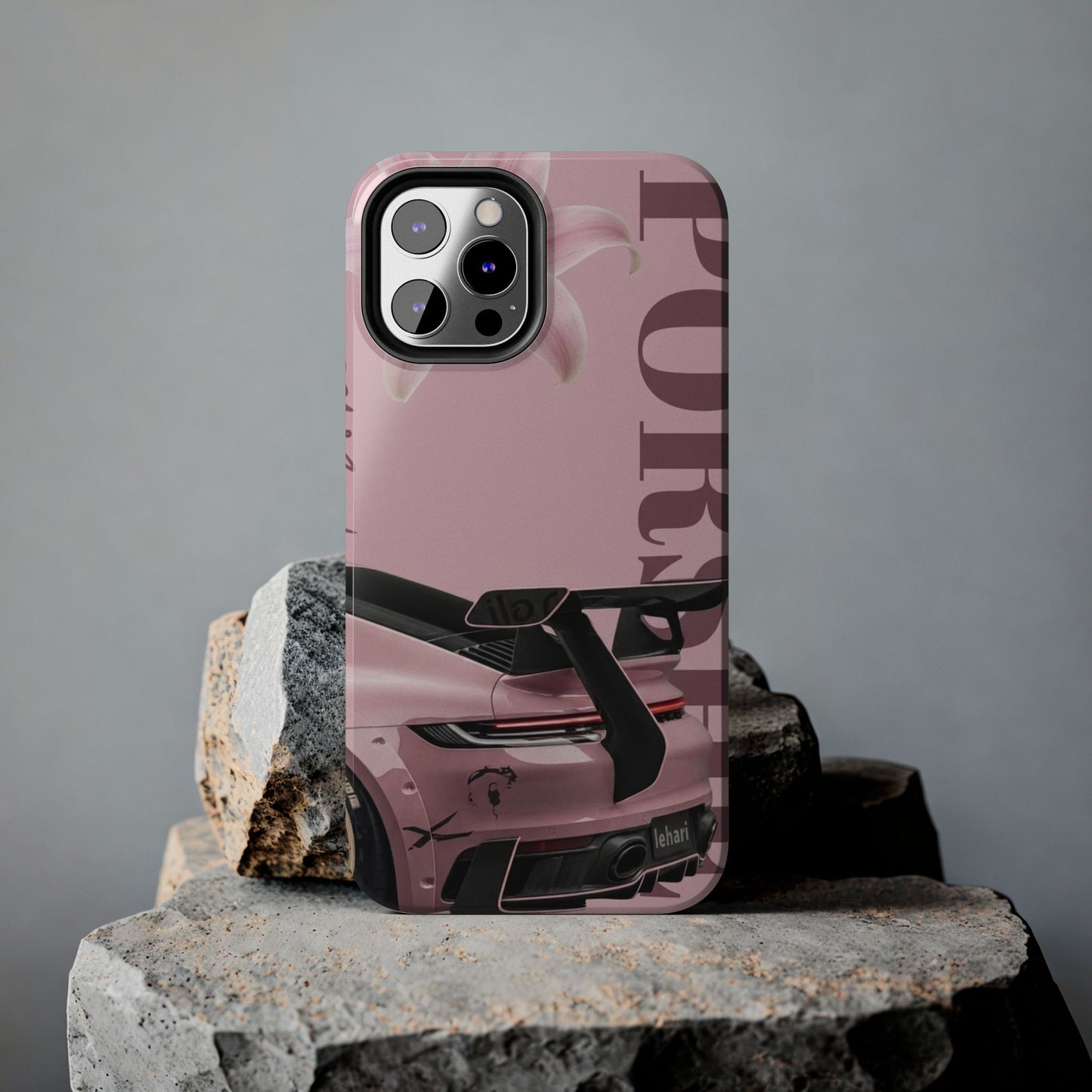 Pink Racing Car Tough Phone Case — 'Queen' Sportback Design