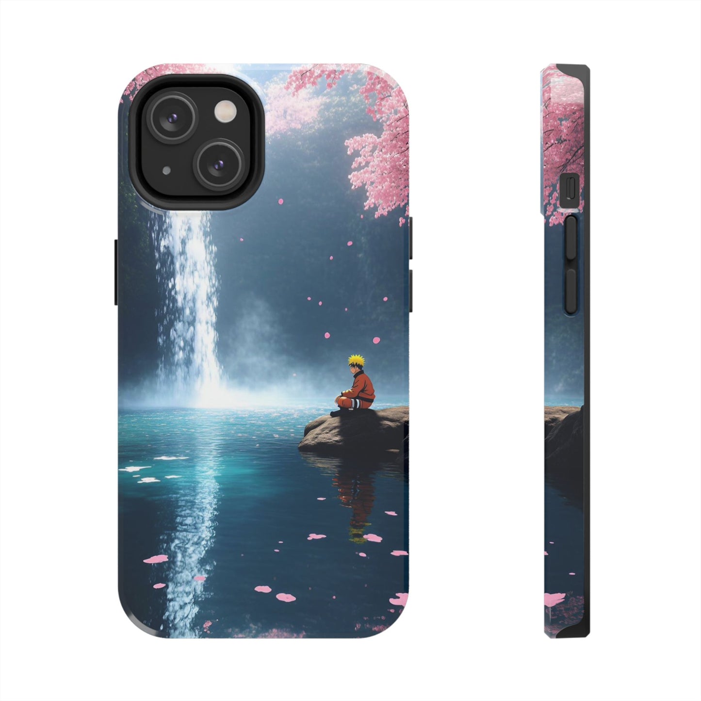 Naruto Scenic Tough Phone Case — Waterfall Meditation Anime Cover