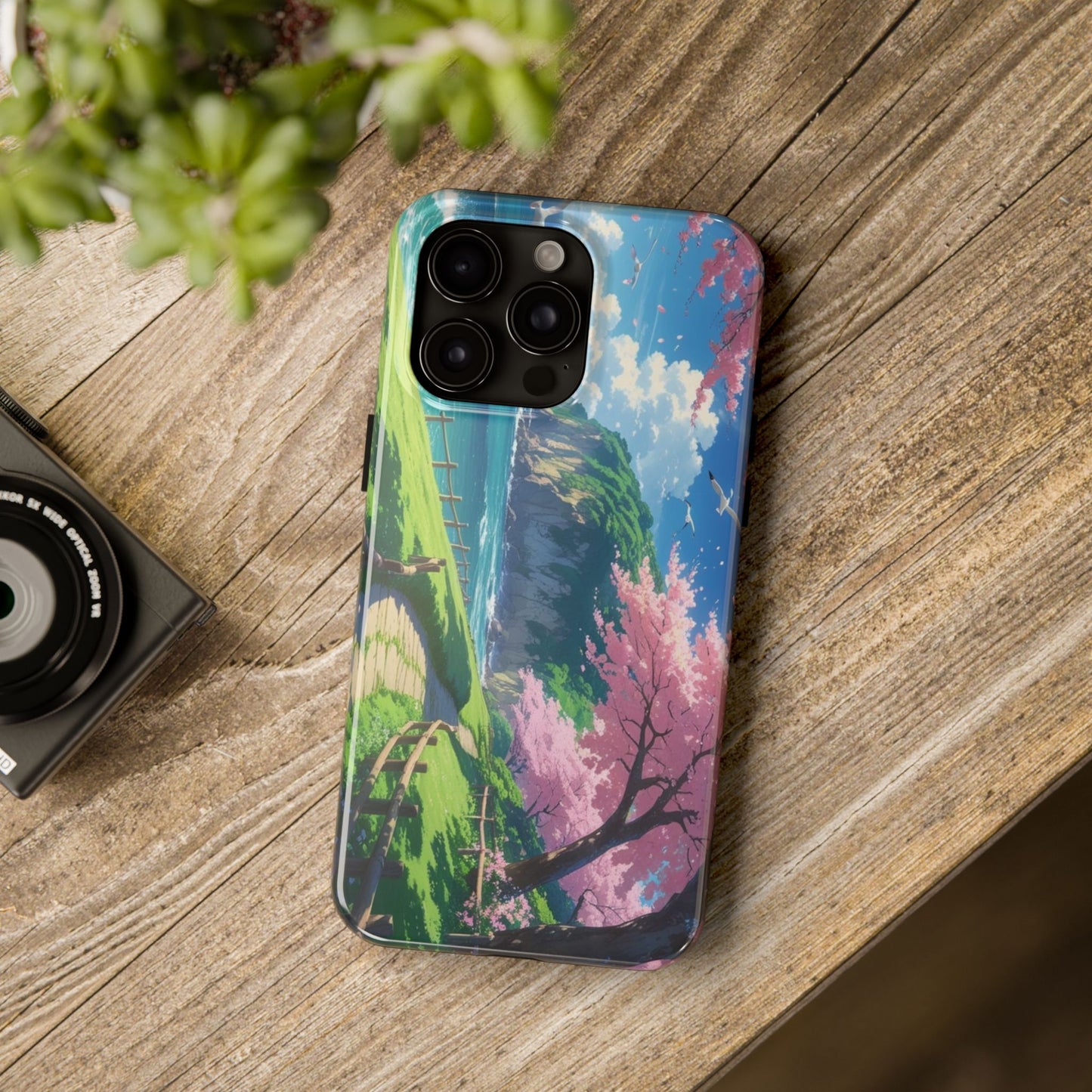 Tough Phone Case — Scenic Cherry Blossom Landscape Phone Cover