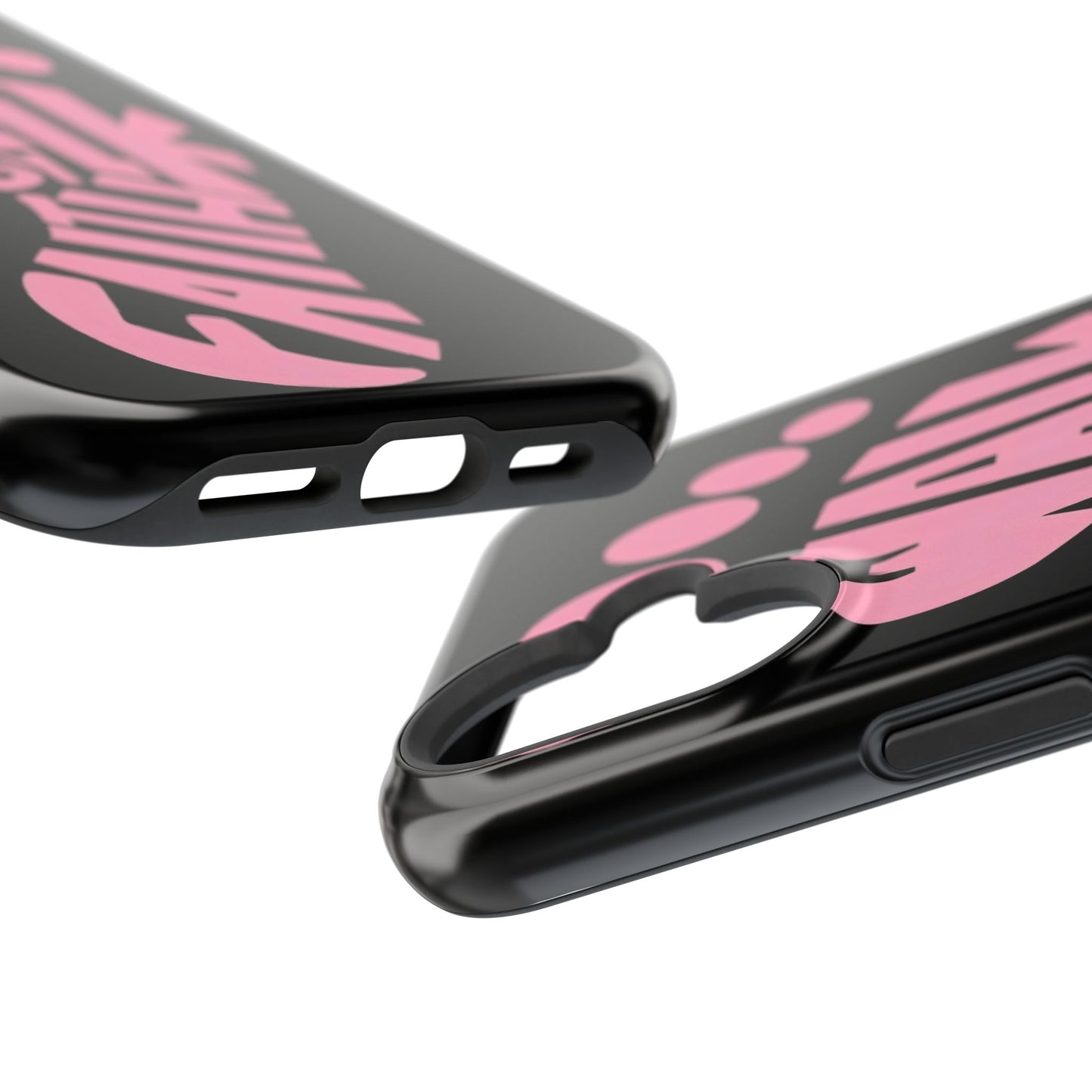 Phone Case — "Walk By Faith" Pink Footprint Magnetic Impact-Resistant Case