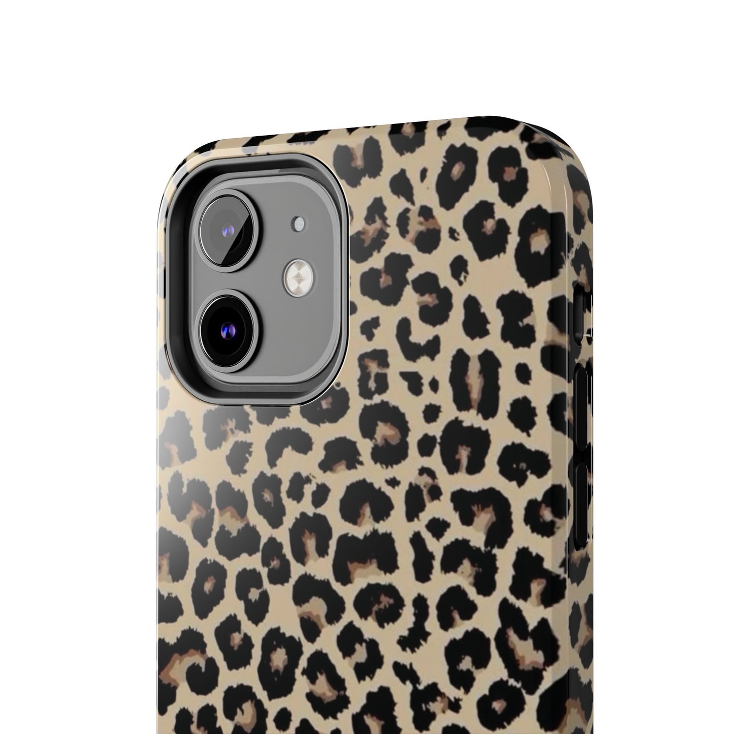 Leopard Print Tough Phone Case — Durable Protective iPhone Cover