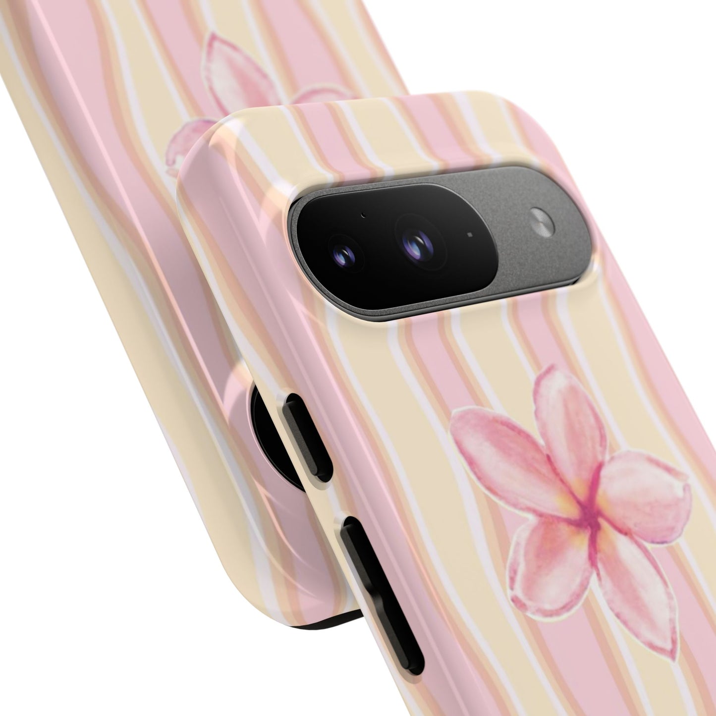 Pink Plumeria Phone Case - Tropical Floral Tough Phone Case