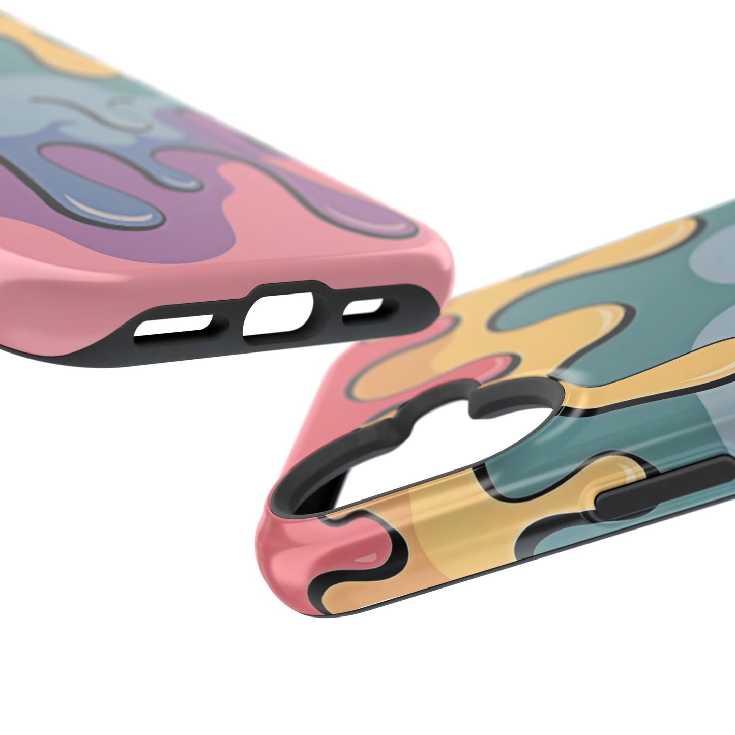 Colorful Drip Magnetic Phone Case — Impact-Resistant iPhone Cover