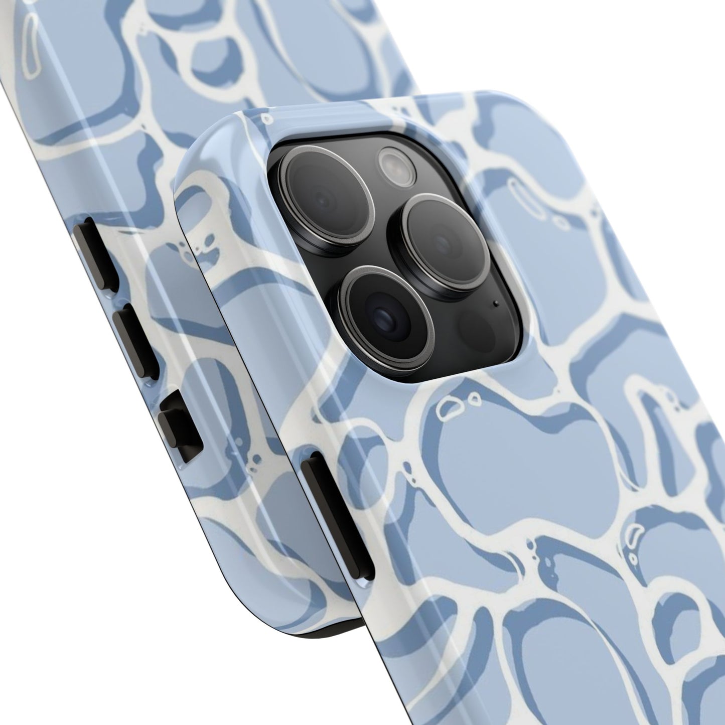 Blue Abstract Pool Pattern Tough Phone Case