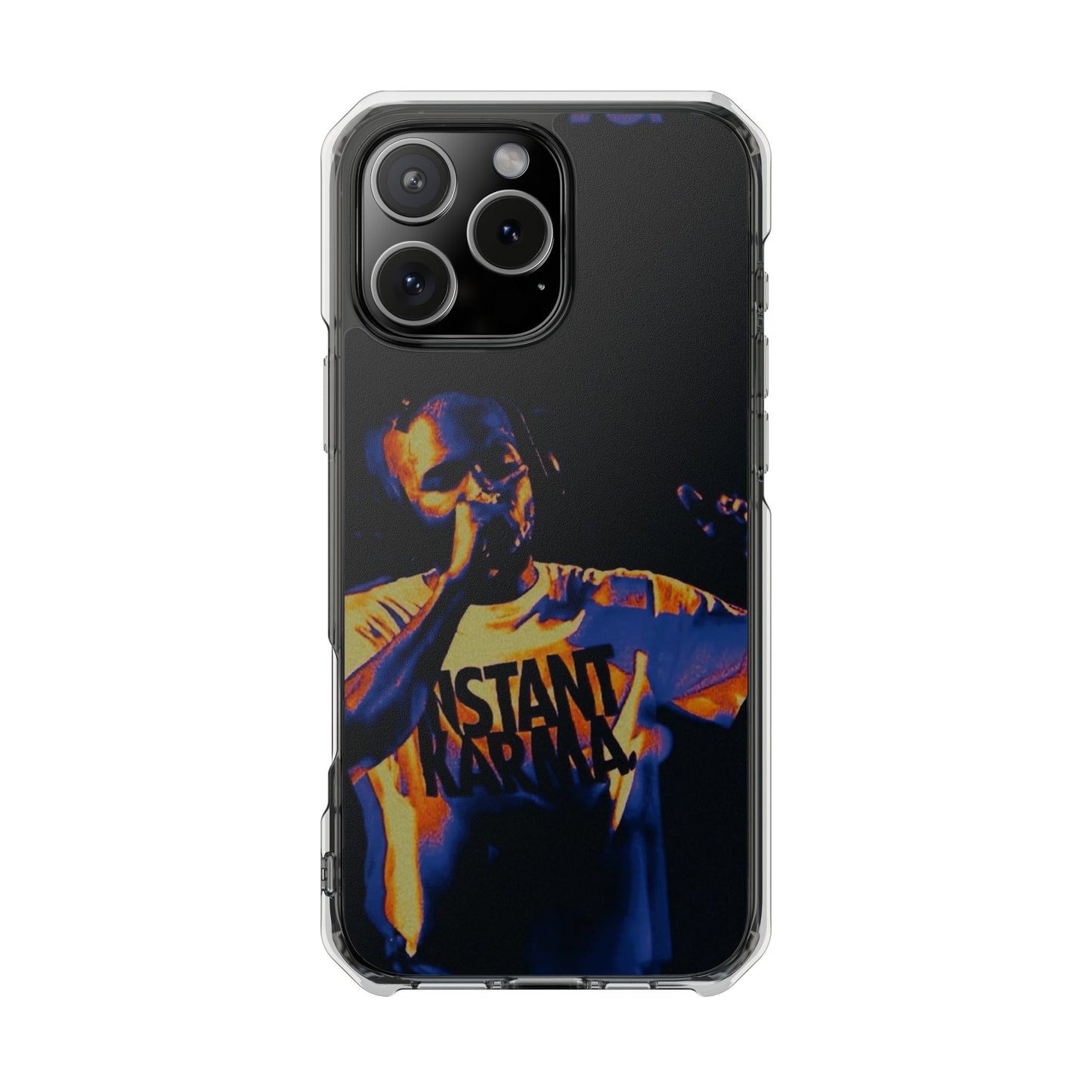 Clear Magnetic Phone Case — Live Concert Microphone Design