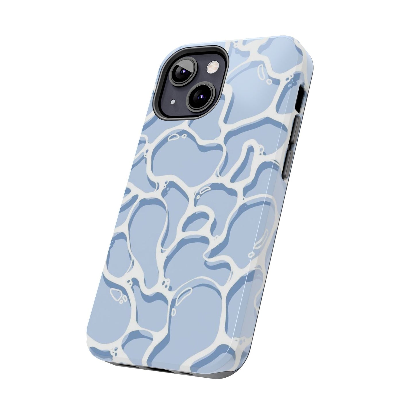 Blue Abstract Pool Pattern Tough Phone Case