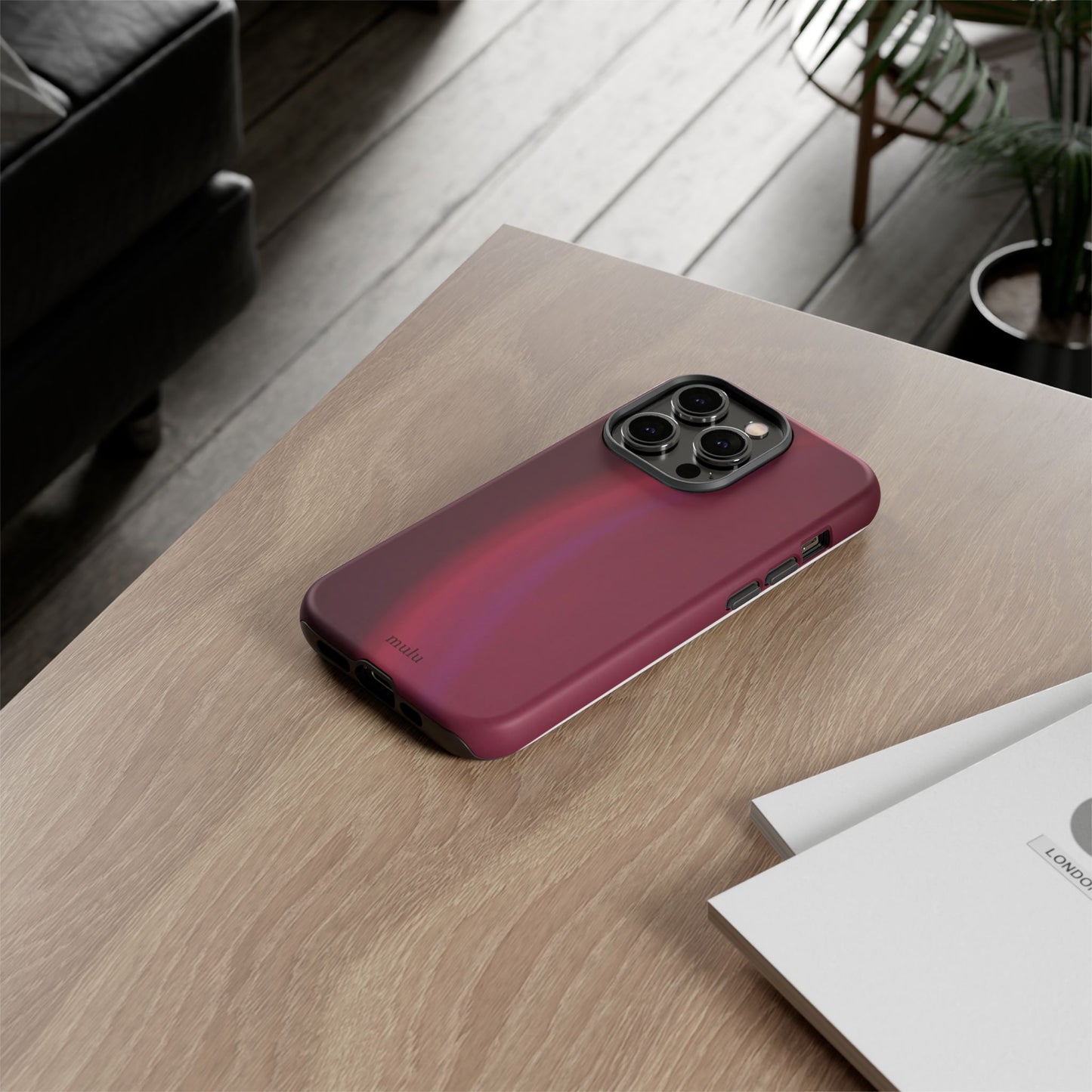 Maroon Gradient Phone Case - Tough Protective iPhone Cover