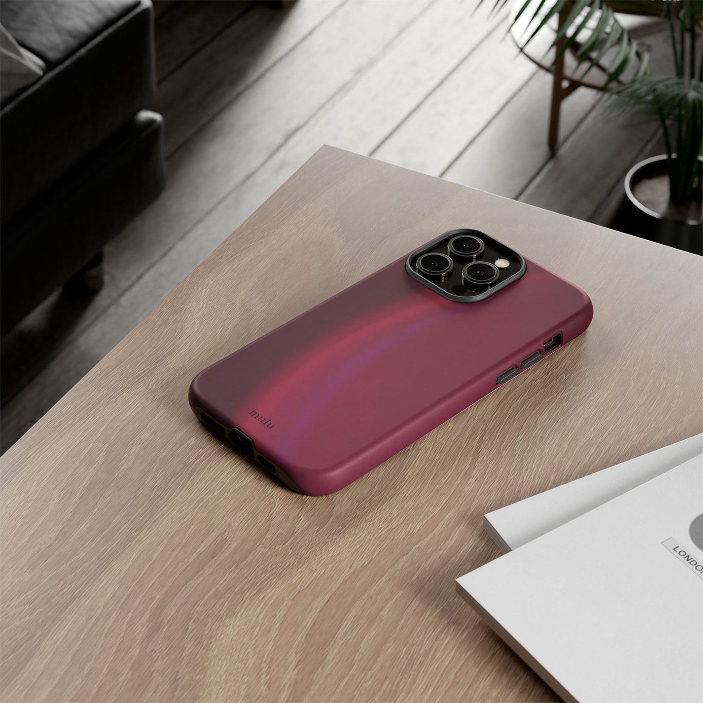 Maroon Gradient Phone Case - Tough Protective iPhone Cover