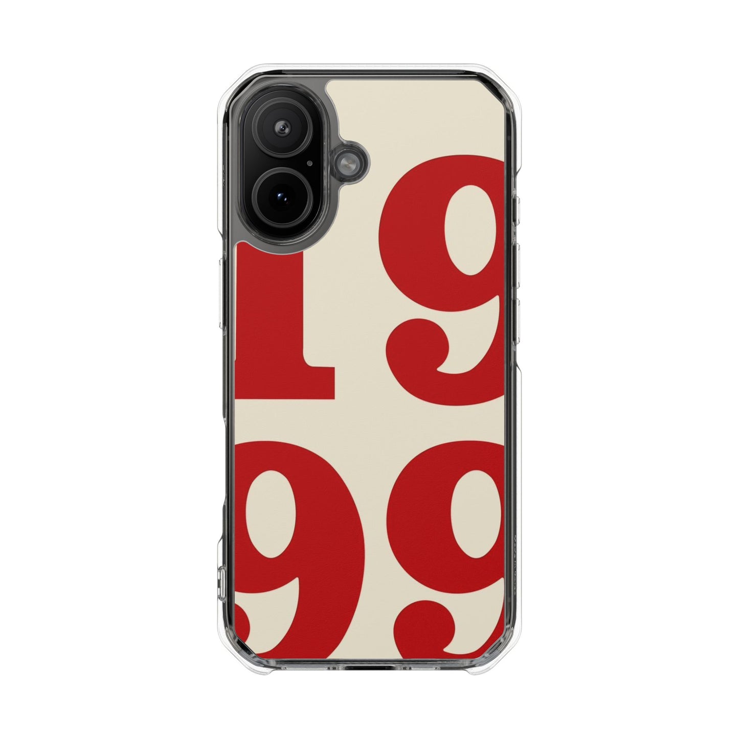 1999 Retro Number Clear Magnetic Phone Case