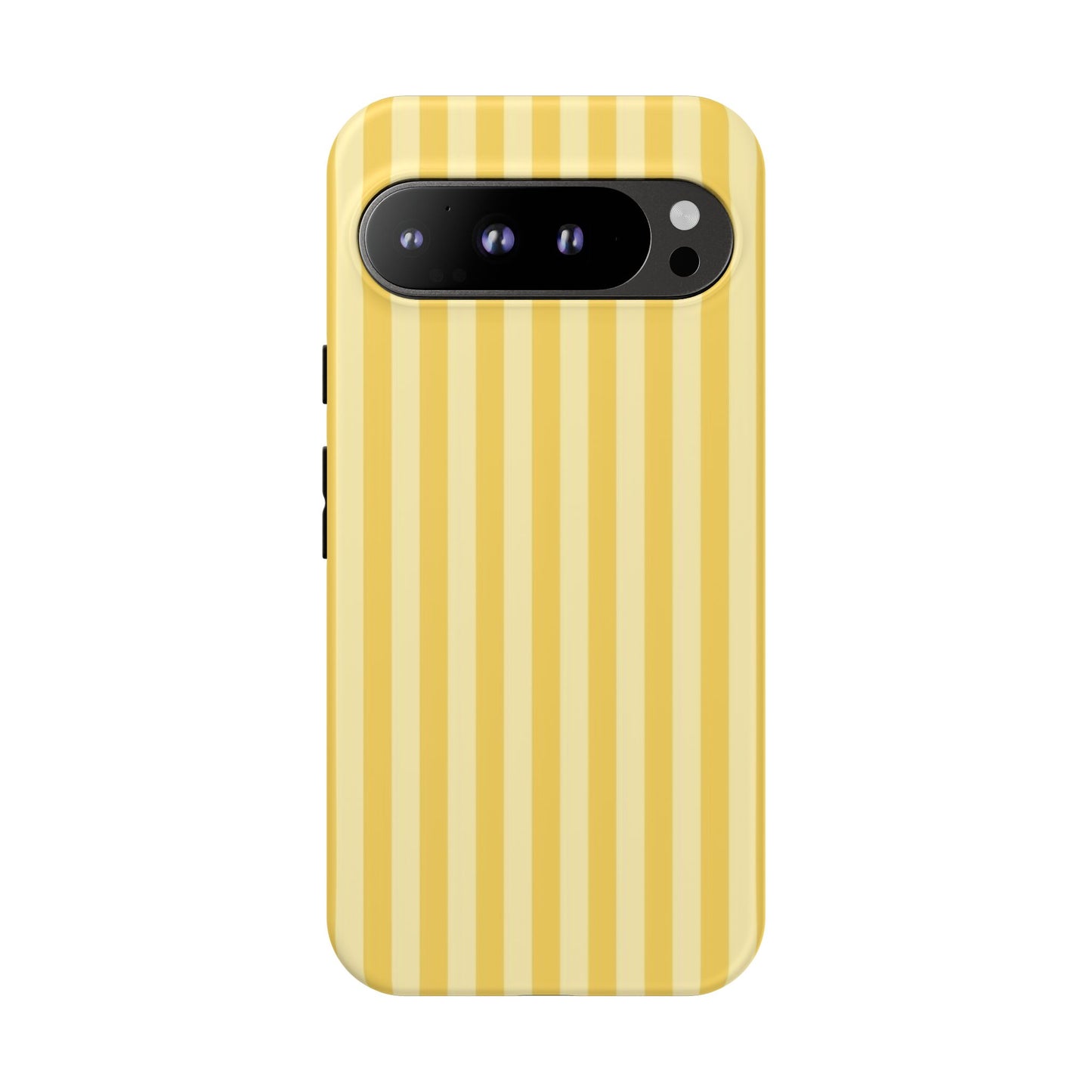 Yellow Stripe Tough Phone Case — Durable Protective iPhone Cover