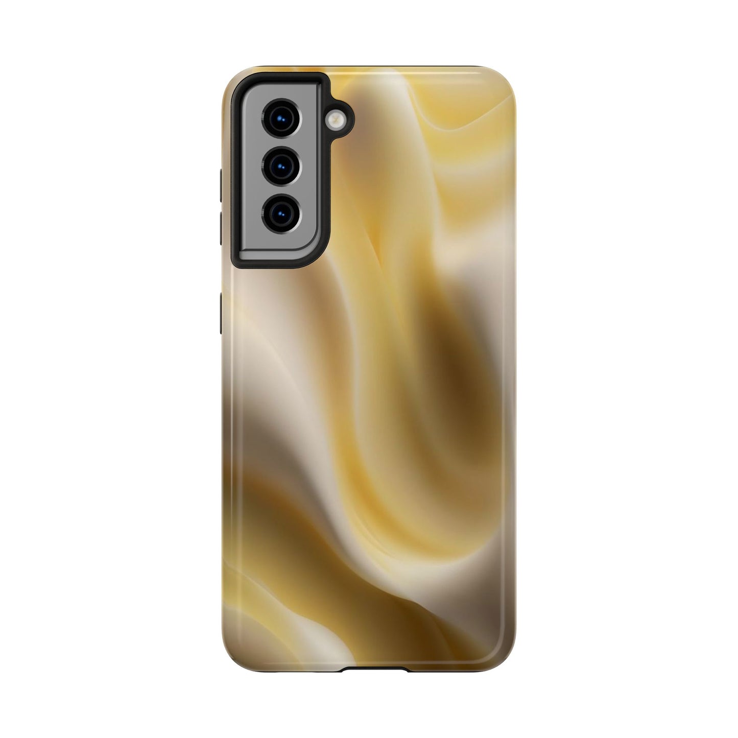 Gold Marble Tough Phone Case — Protective iPhone Case with Elegant Swirl Design