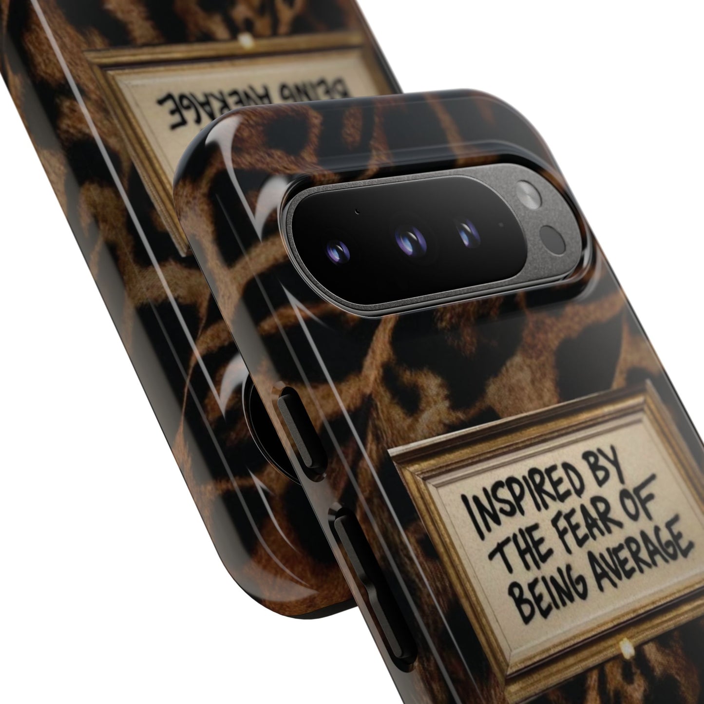 Leopard 'Inspired by the Fear of Being Average' Phone Case