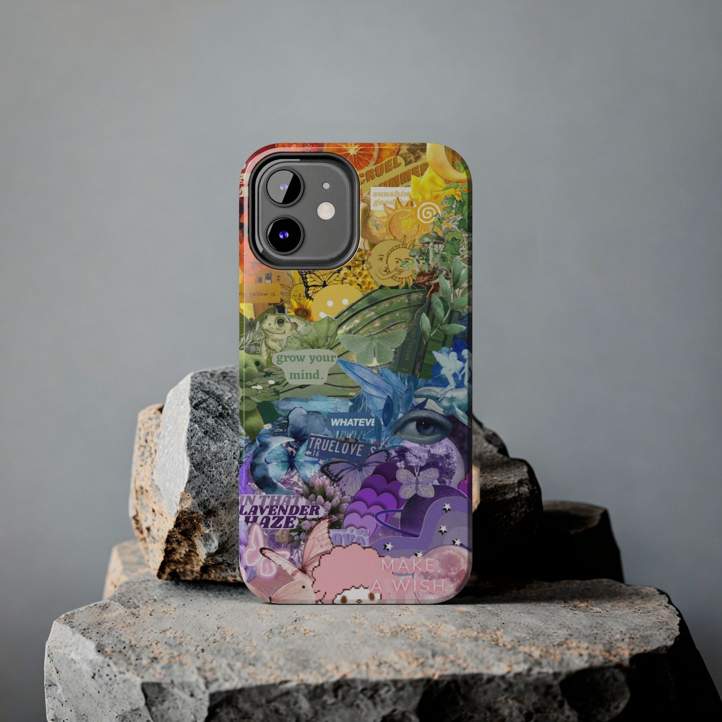 Collage Art Phone Case — 'Grow Your Mind' Lavender Haze Tough Case